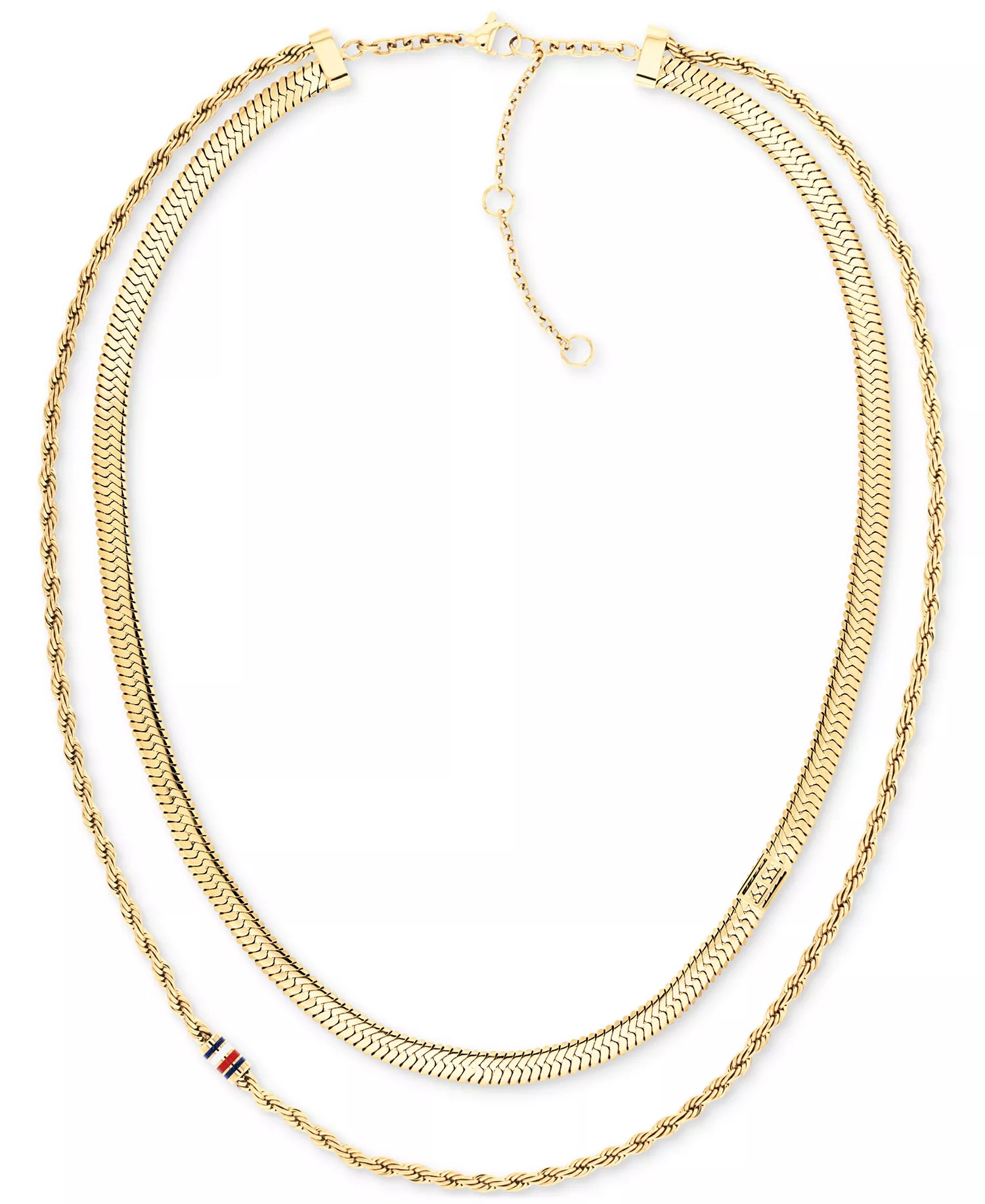 Layered Collar Necklace, 16" + 2" extender