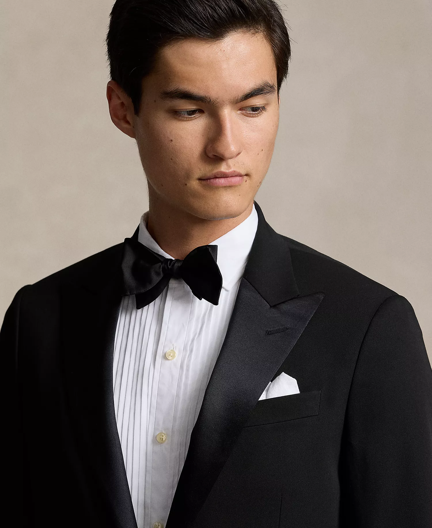 Men's Polo Modern Performance Twill Tuxedo - Black - 38S x 31W