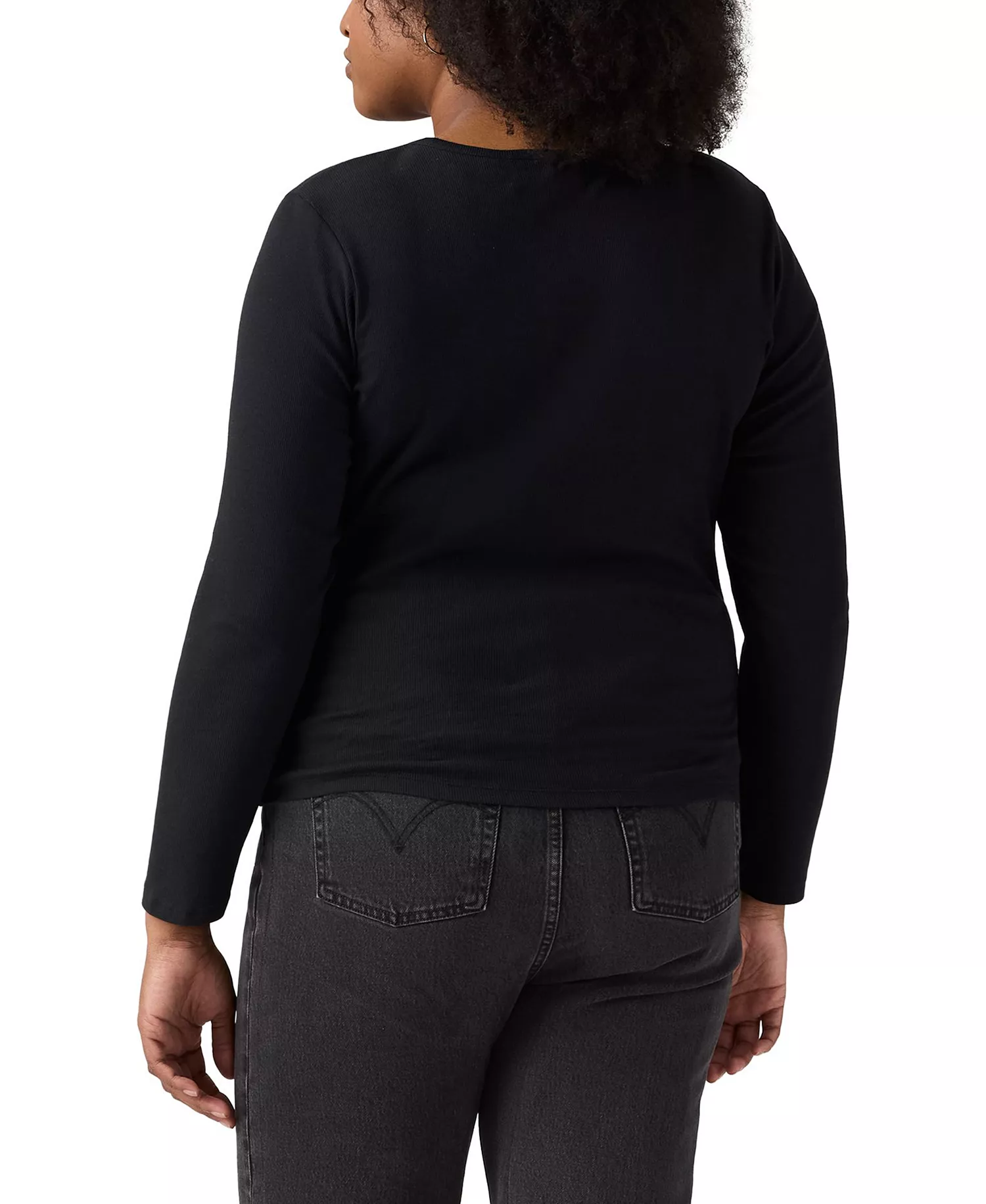 Plus Size Hayes Long-Sleeve T-Shirt  - Anthracite Night - 1X