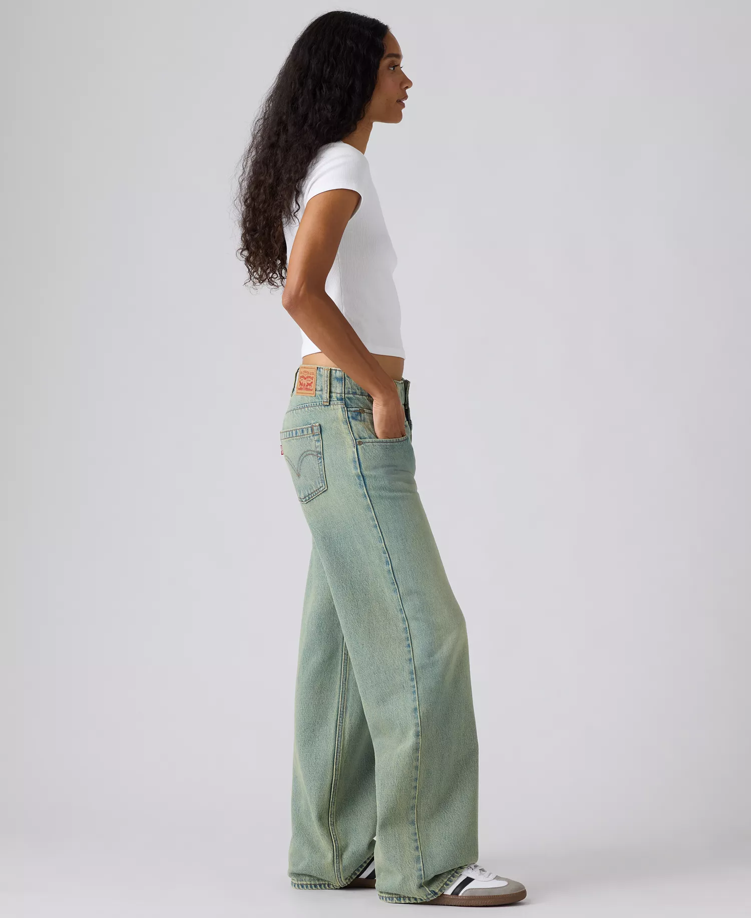 Women's Super Low Loose Fit Jeans - Miners Business - 24