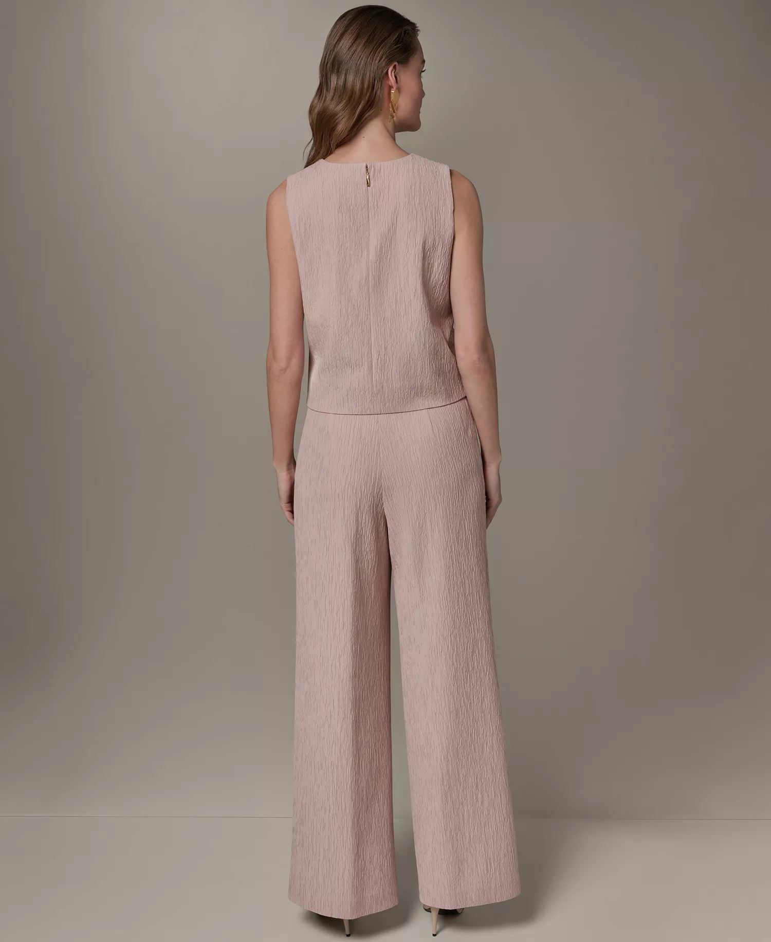 Women's Crewneck Crop Top - Snow Petal - L