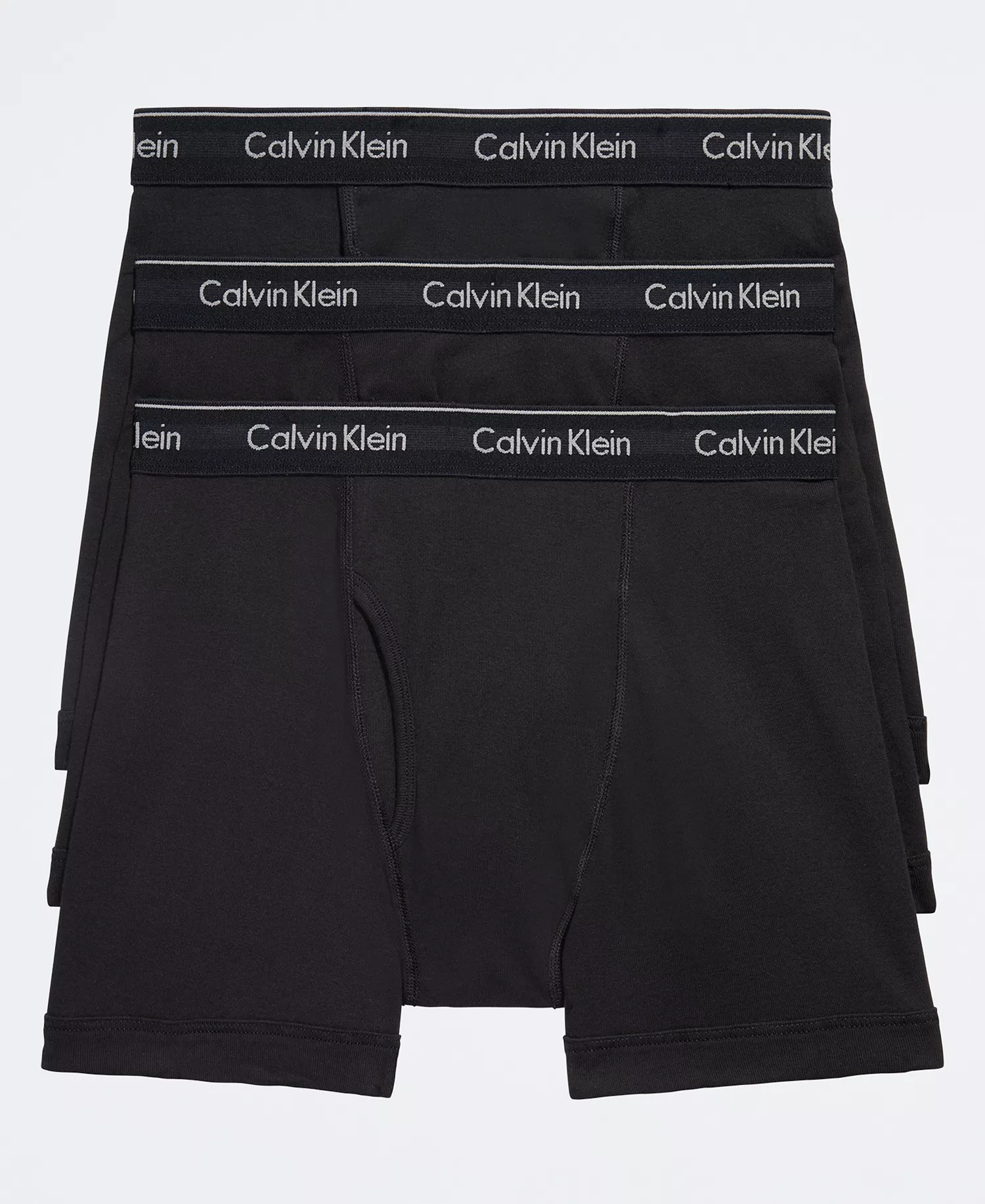 Men's 3-Pack Cotton Classics Boxer Briefs Underwear - Black - L