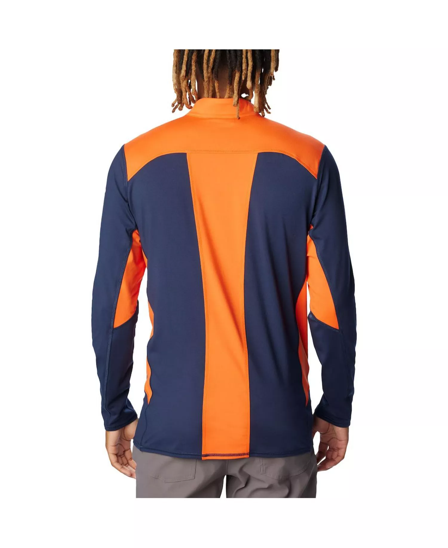 Men's Navy Auburn Tigers Tech Trail Omni-Shade Quarter-Zip Top - Navy - 2XL