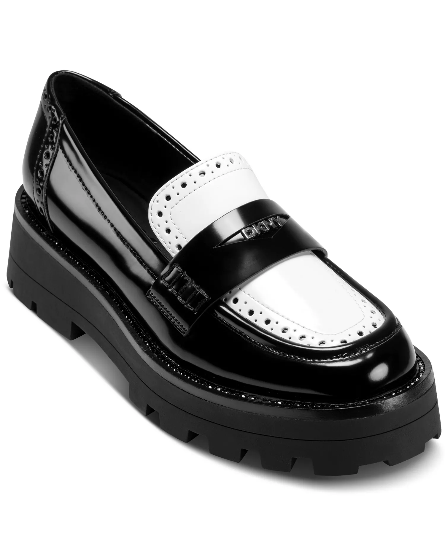 Women's Sahana Slip-On Loafers - Black/ White - 10M