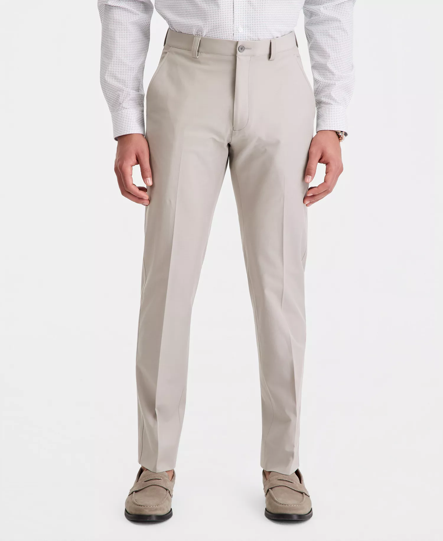 Men's Slim-Fit Dress Pants  - Grey - 30x30