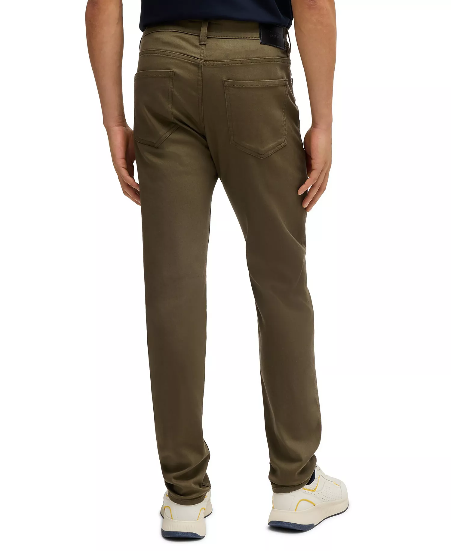 BOSS x Porsche Men's Performance-Stretch Denim Tapered-Fit Jeans - Dark Green - 30x32