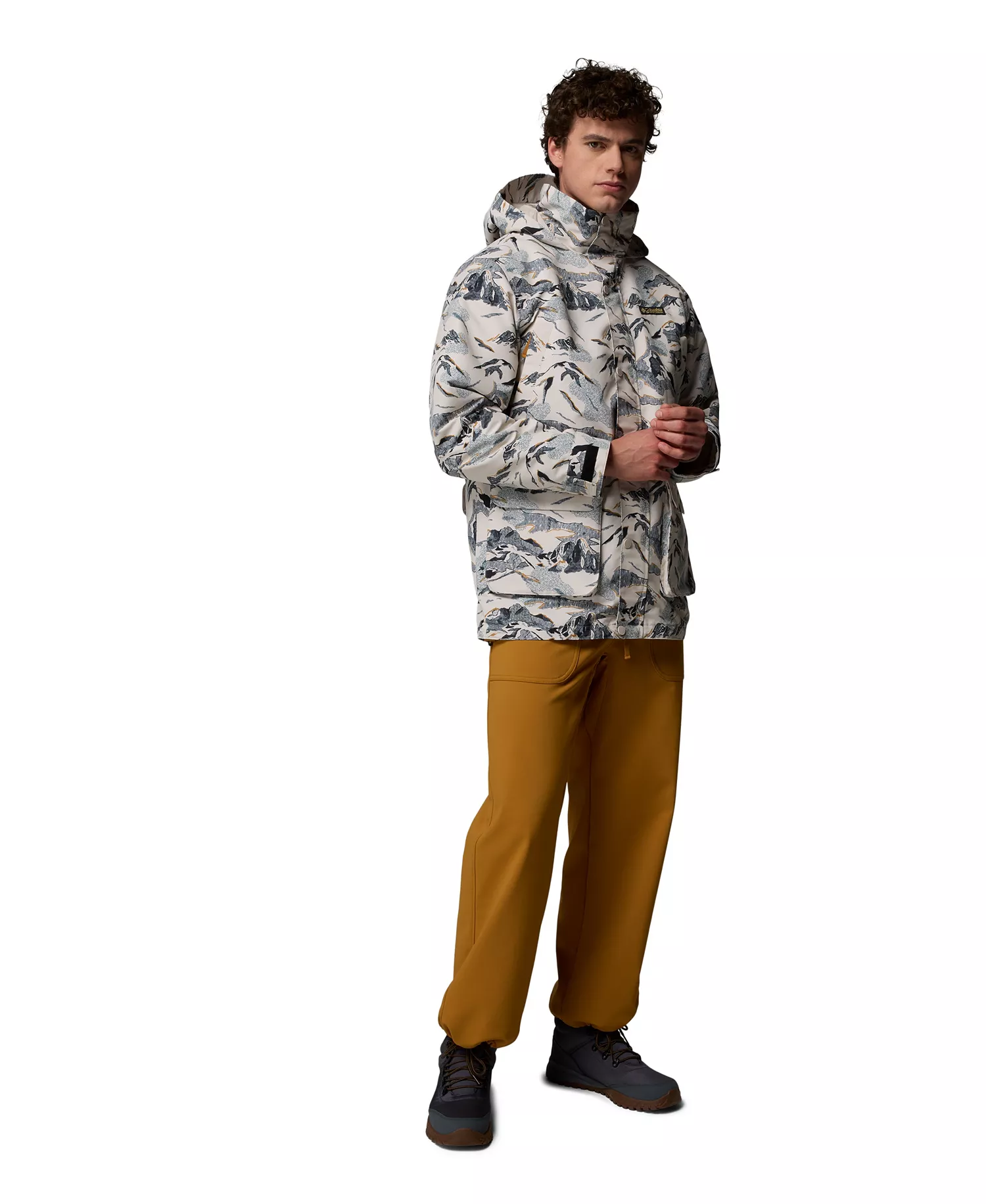 Men's High Cascades Interchange Reversible Bomber Jacket - Dark stone - M
