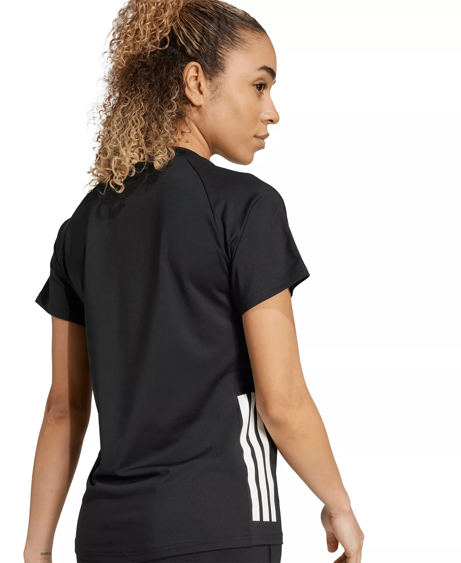 Women's HILO Short Sleeve Volleyball Jersey Training T Shirt - Black - L