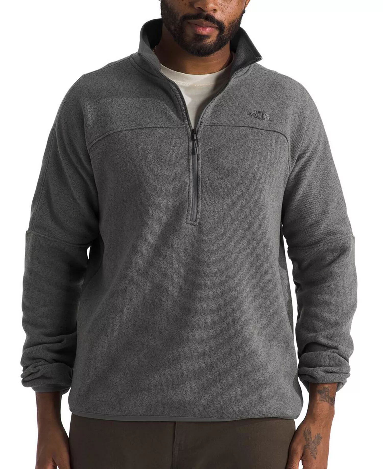Men's Front Range Fleece Half Zip Pullover - Smoked Pearl Heather - S