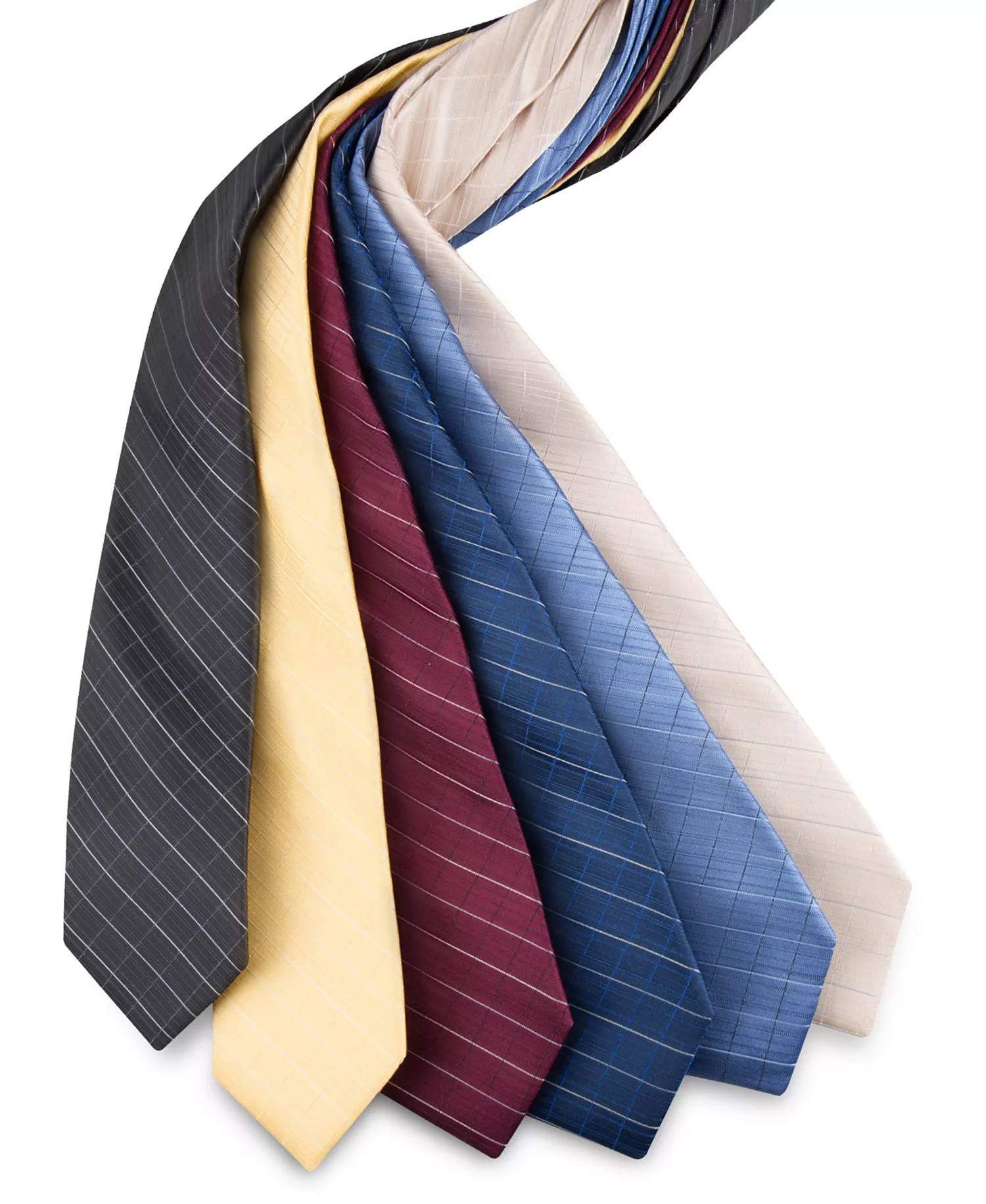 Men's Etched Windowpane Tie - Black - ONE SIZE