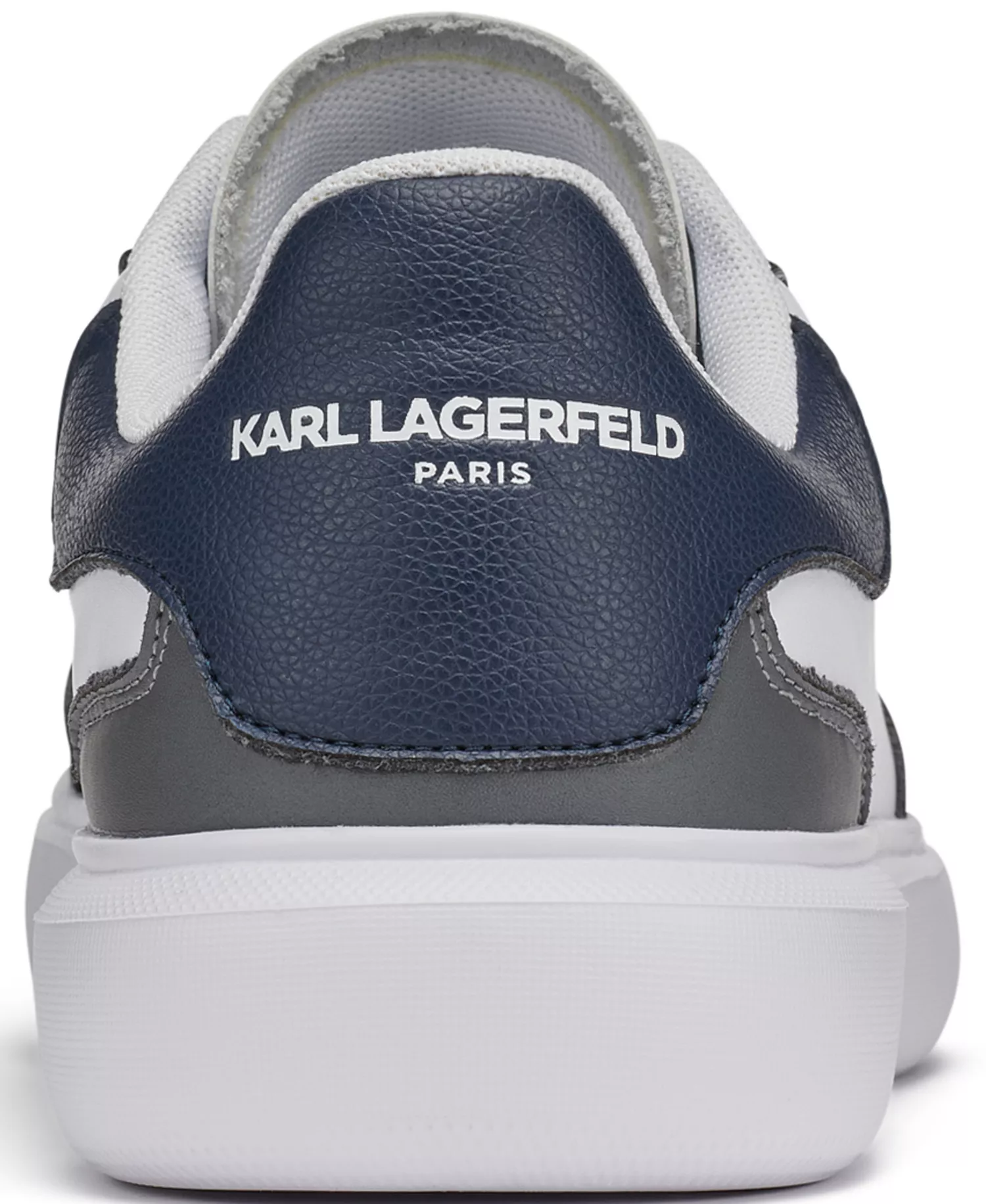 Men's Multi-Color Side Logo Bit Sneakers - White Navy - 10.5M