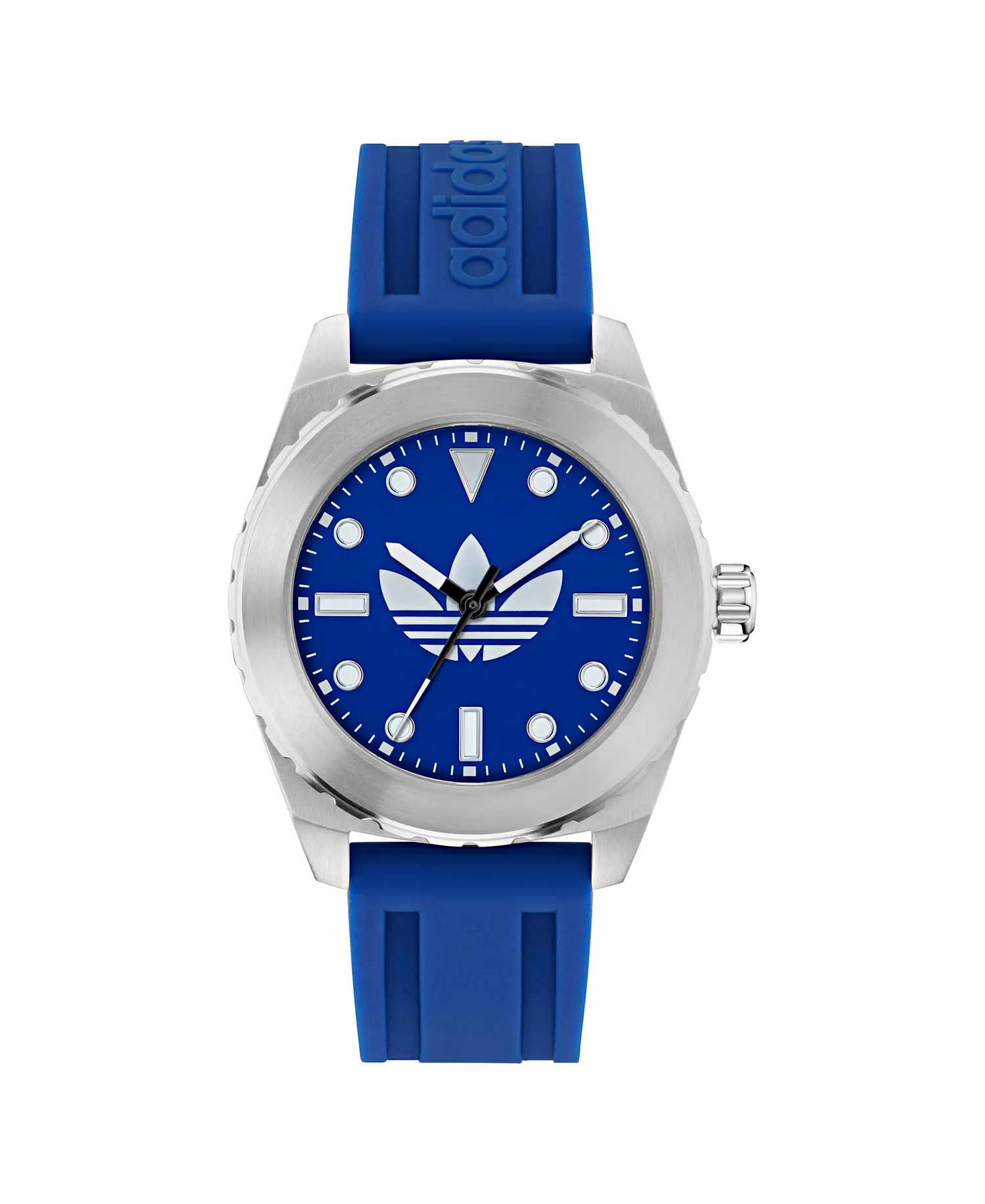 Unisex Analog Blue Silicone Watch, 44mm - Blue - No Size