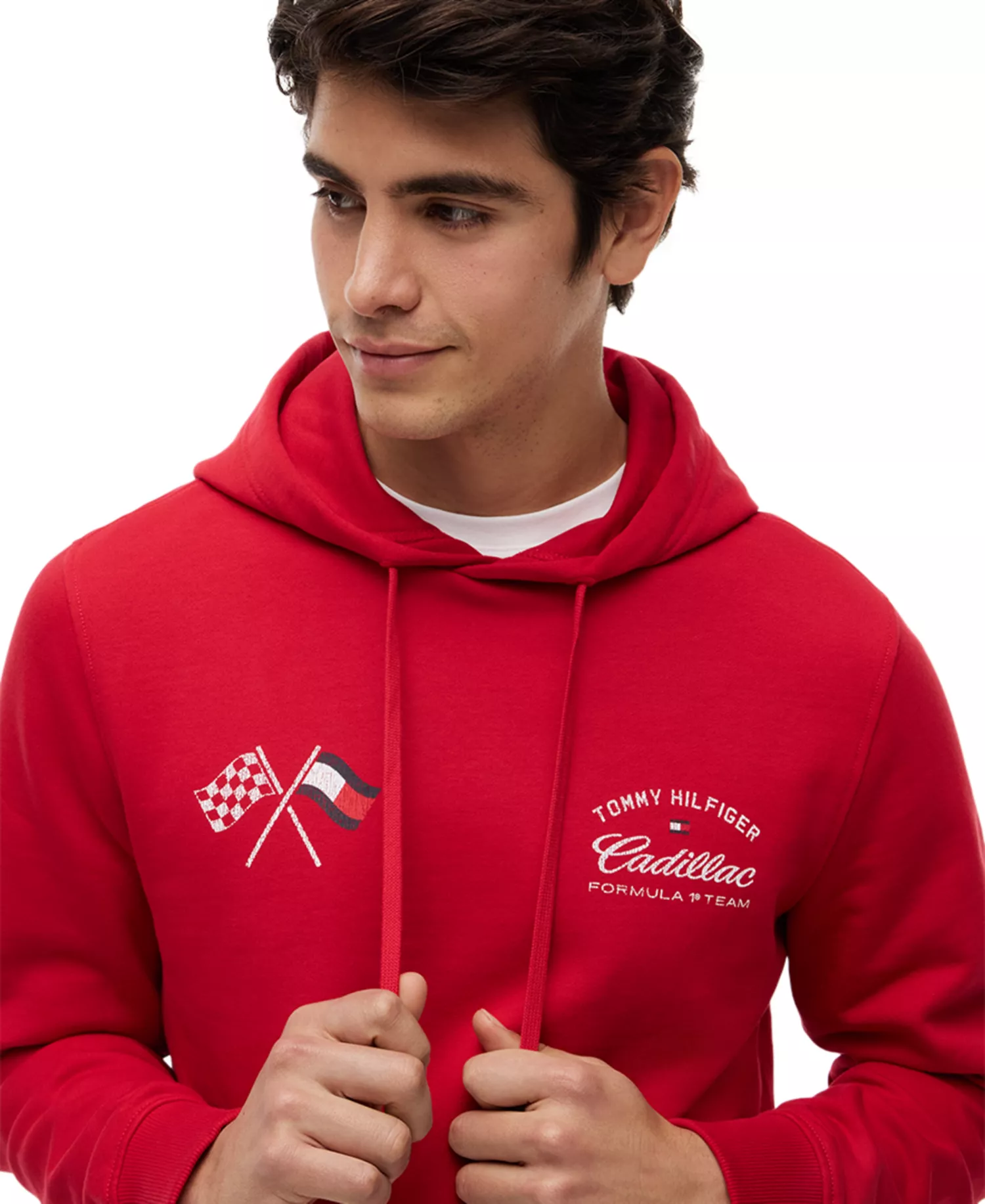 x Cadillac F1® Men's Varsity Graphic Hoodie - Red - L