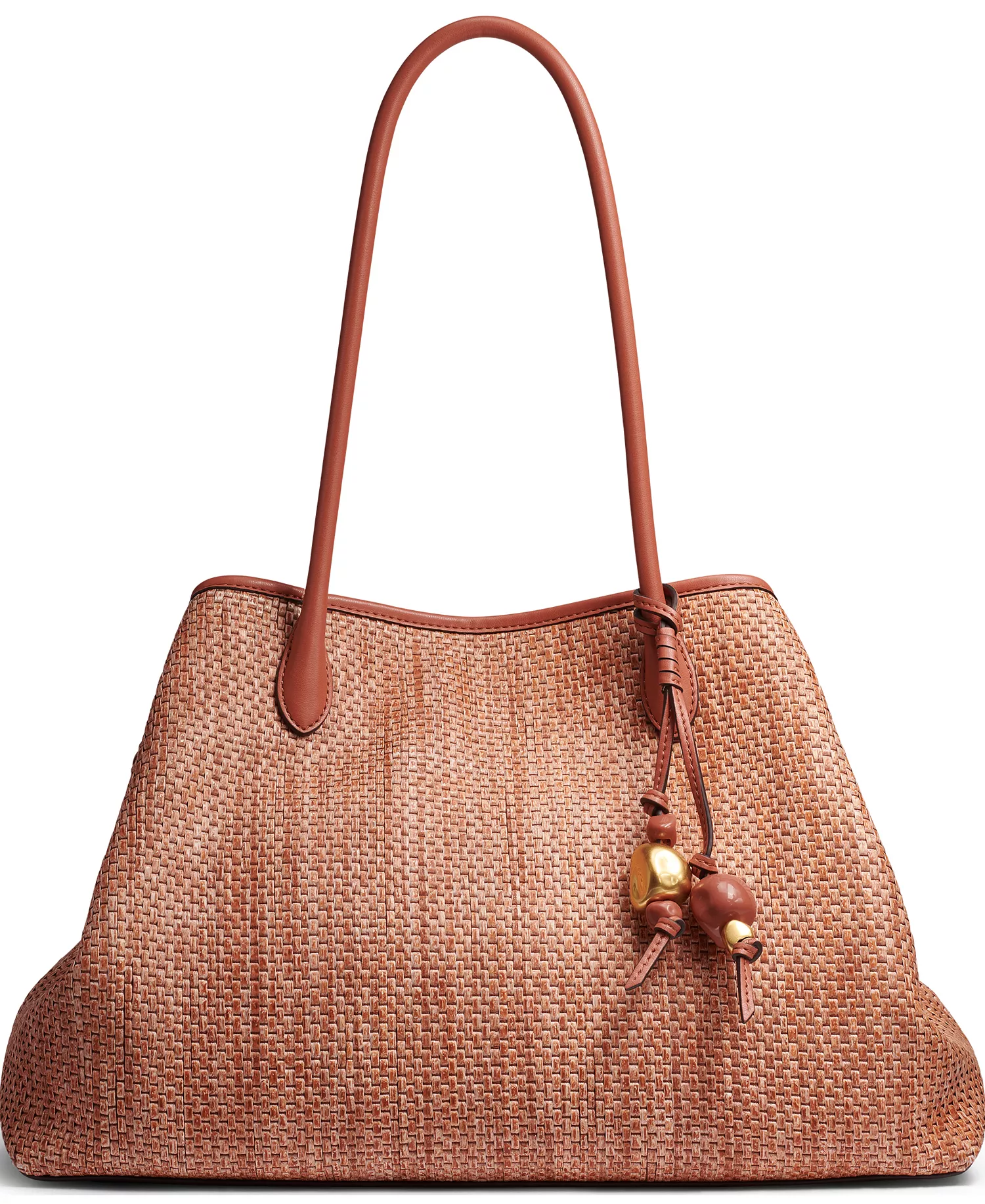 Weekend Woven Large Tote Bag - Amber - ONE SIZE