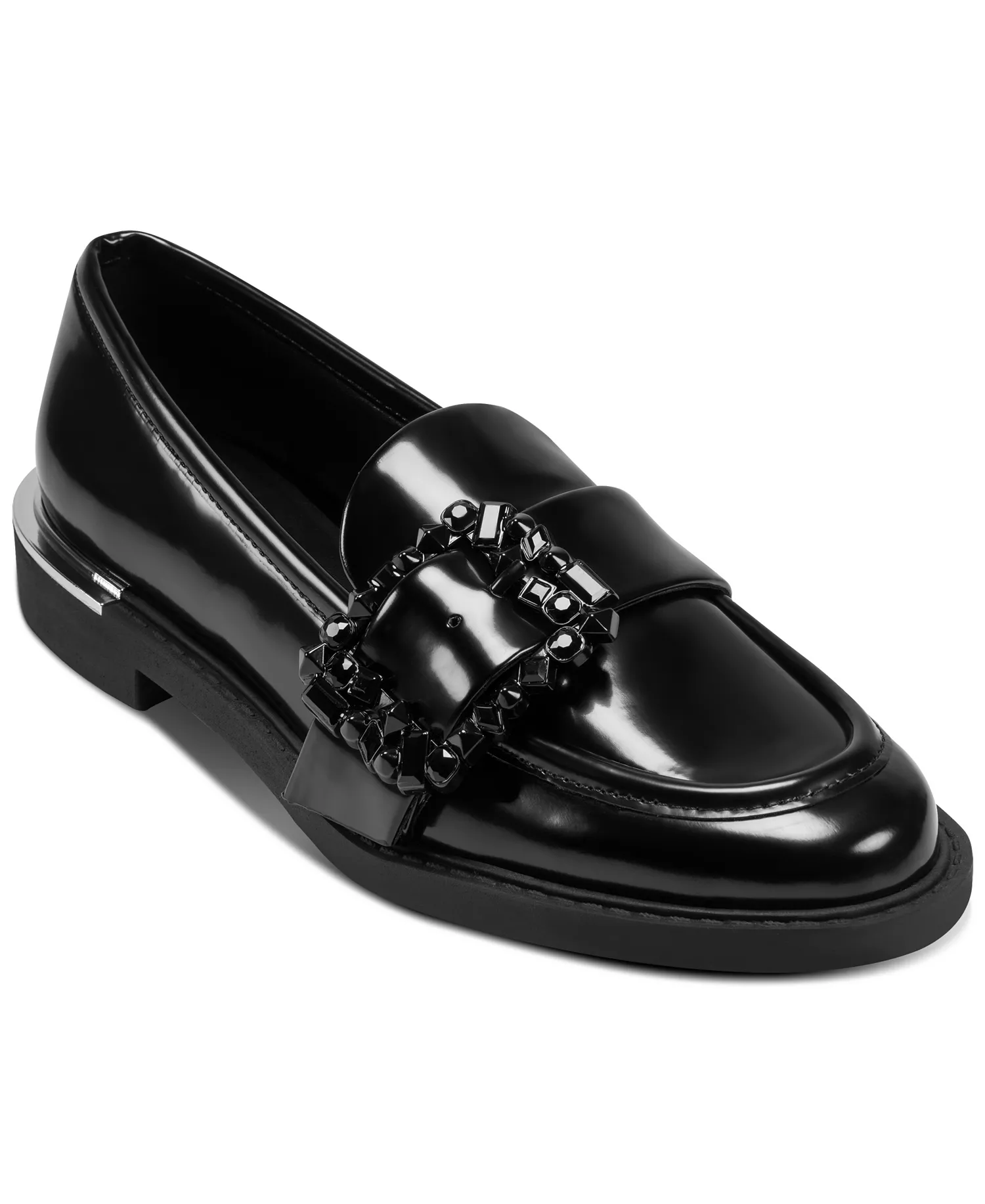 Women's Ravish Buckled Round Toe Loafers - Black - 5.5M
