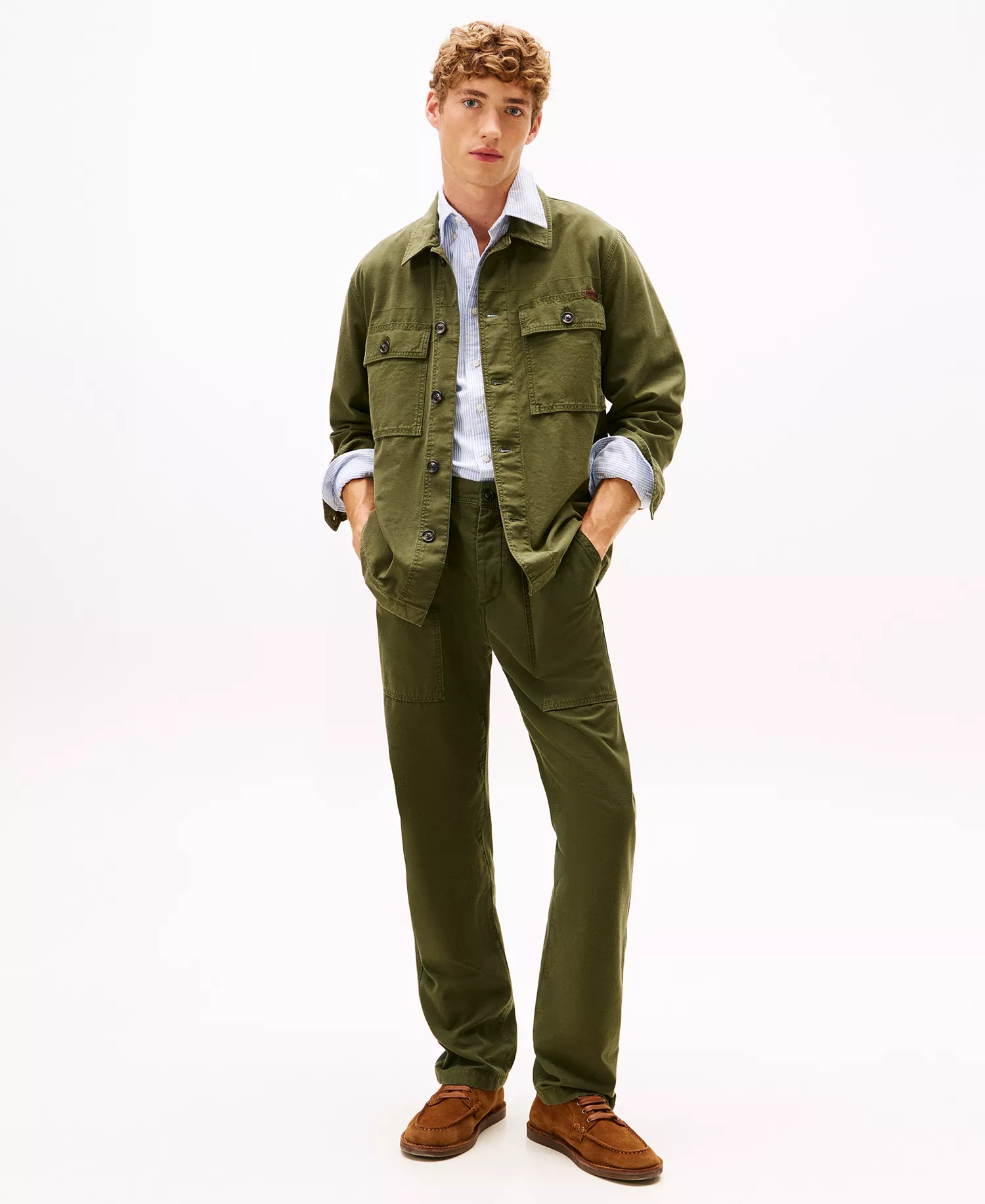 Men's Utility Collar Shirt Jacket - Arctic Spruce - L