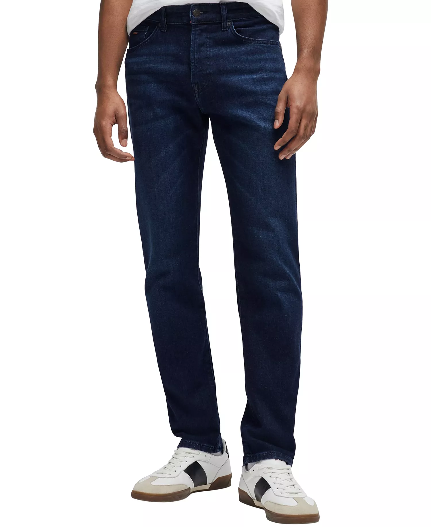 Men's Comfort-Stretch Denim Regular-Fit Jeans - Dark Blue - 31 - 30