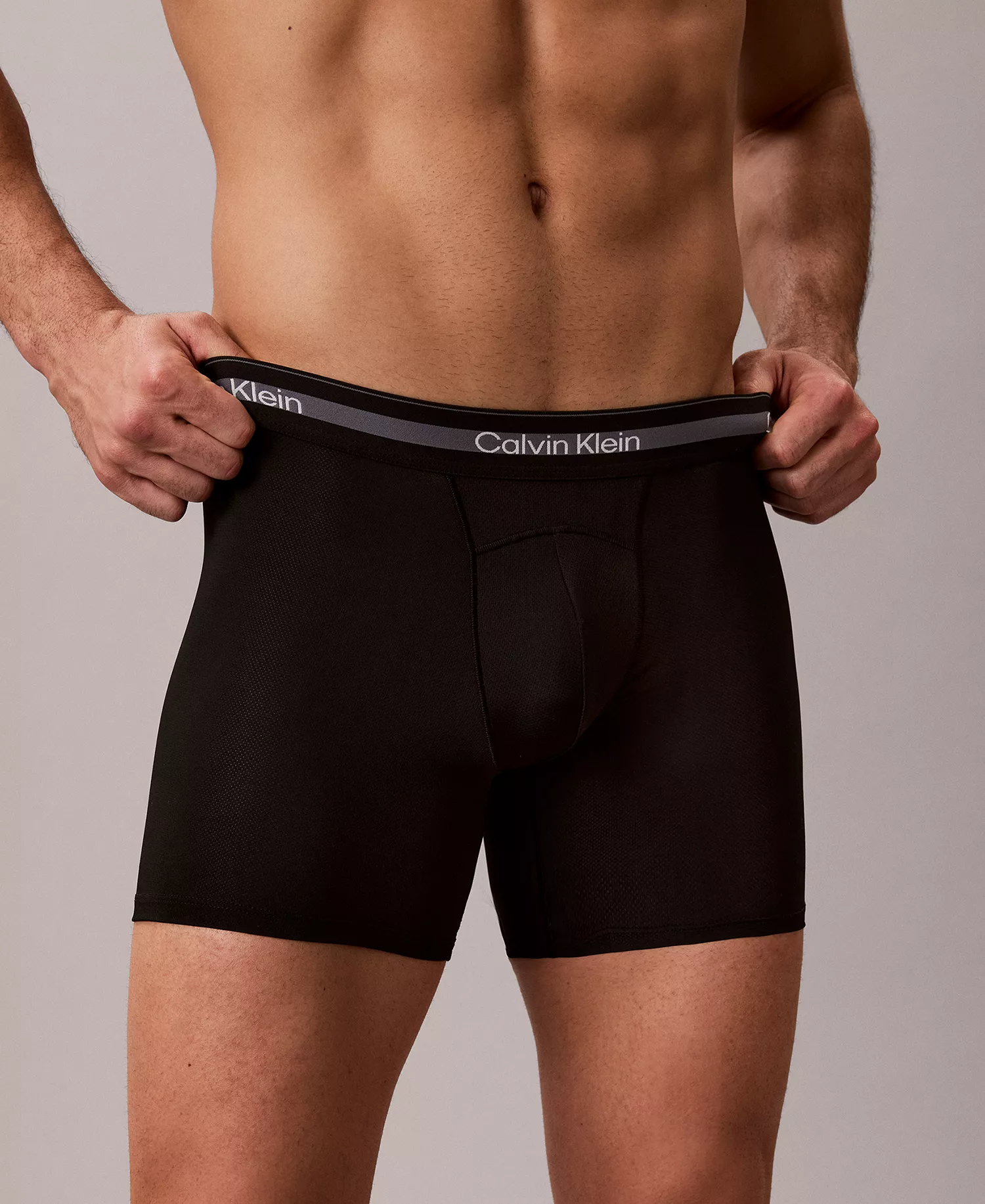 Men's Icon Active Mesh Boxer Briefs, 3-Pack - Black - 1X