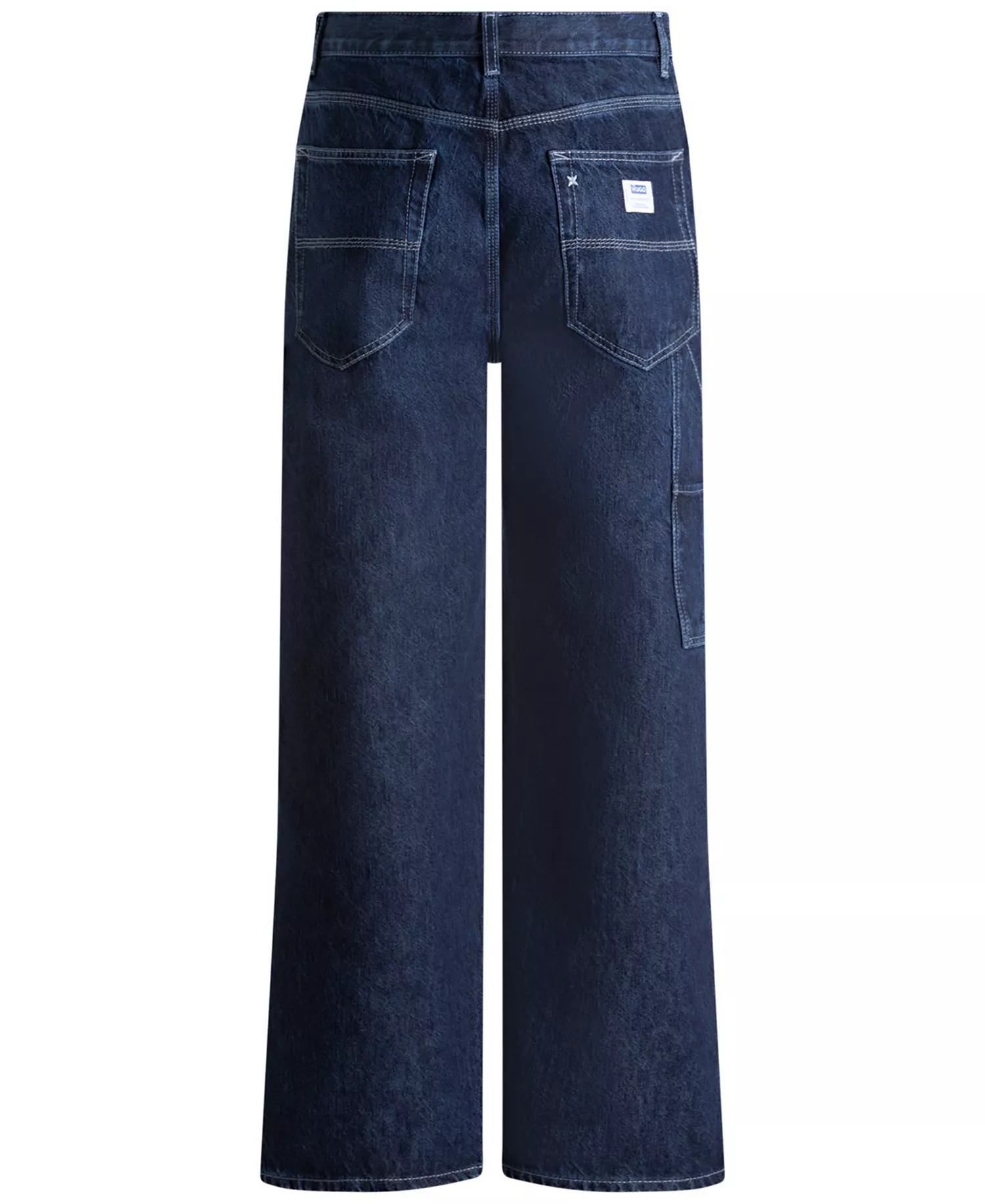 Men's Straight-Fit Carpenter Jeans - Dark Blue Wash - 30x32