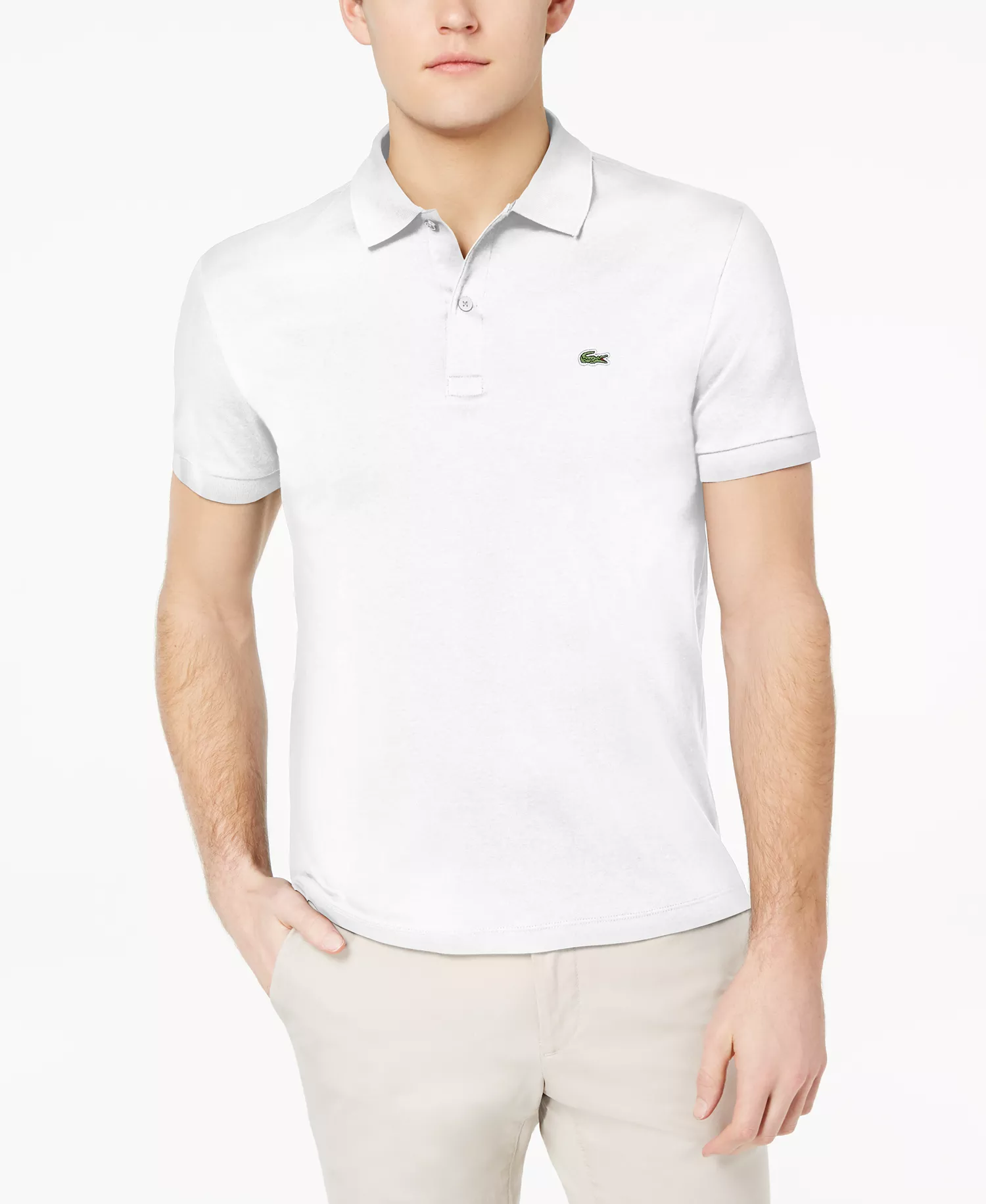 Men’s Regular Fit Soft Touch Short Sleeve Polo - 001 - White - 2XL