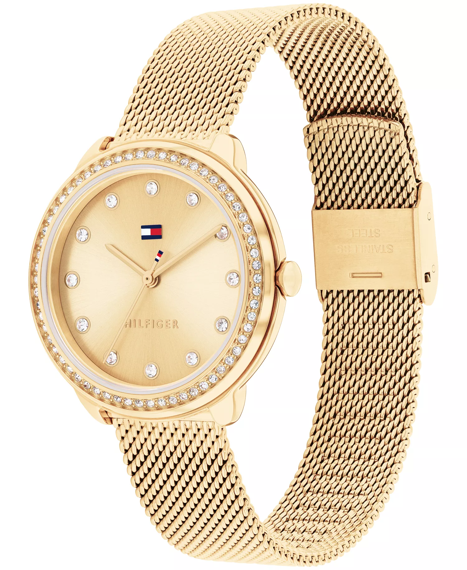Women's Quartz Gold-Tone Stainless Steel Mesh Watch 32mm - Gold - One Size Fits All