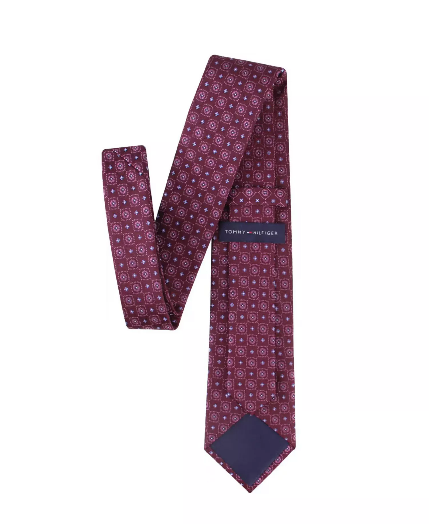 Men's Grace Medallion Tie - Dark red - ONE SIZE
