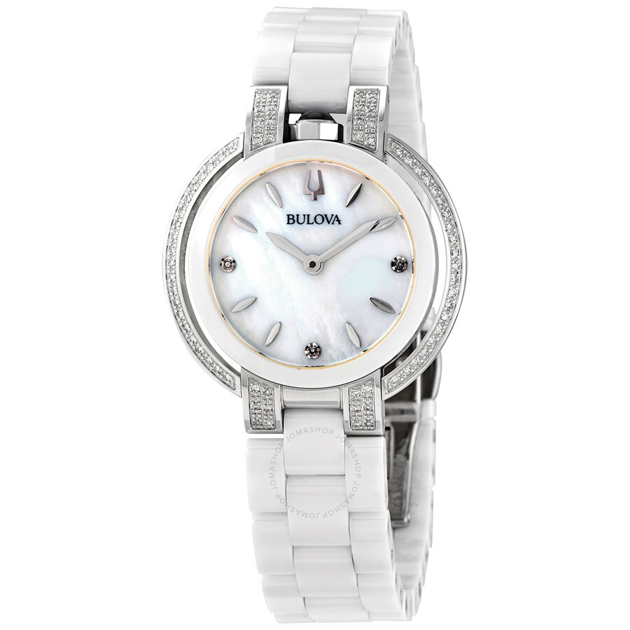 Bulova Rubaiyat Mother of Pearl Dial Diamond Ladies Watch