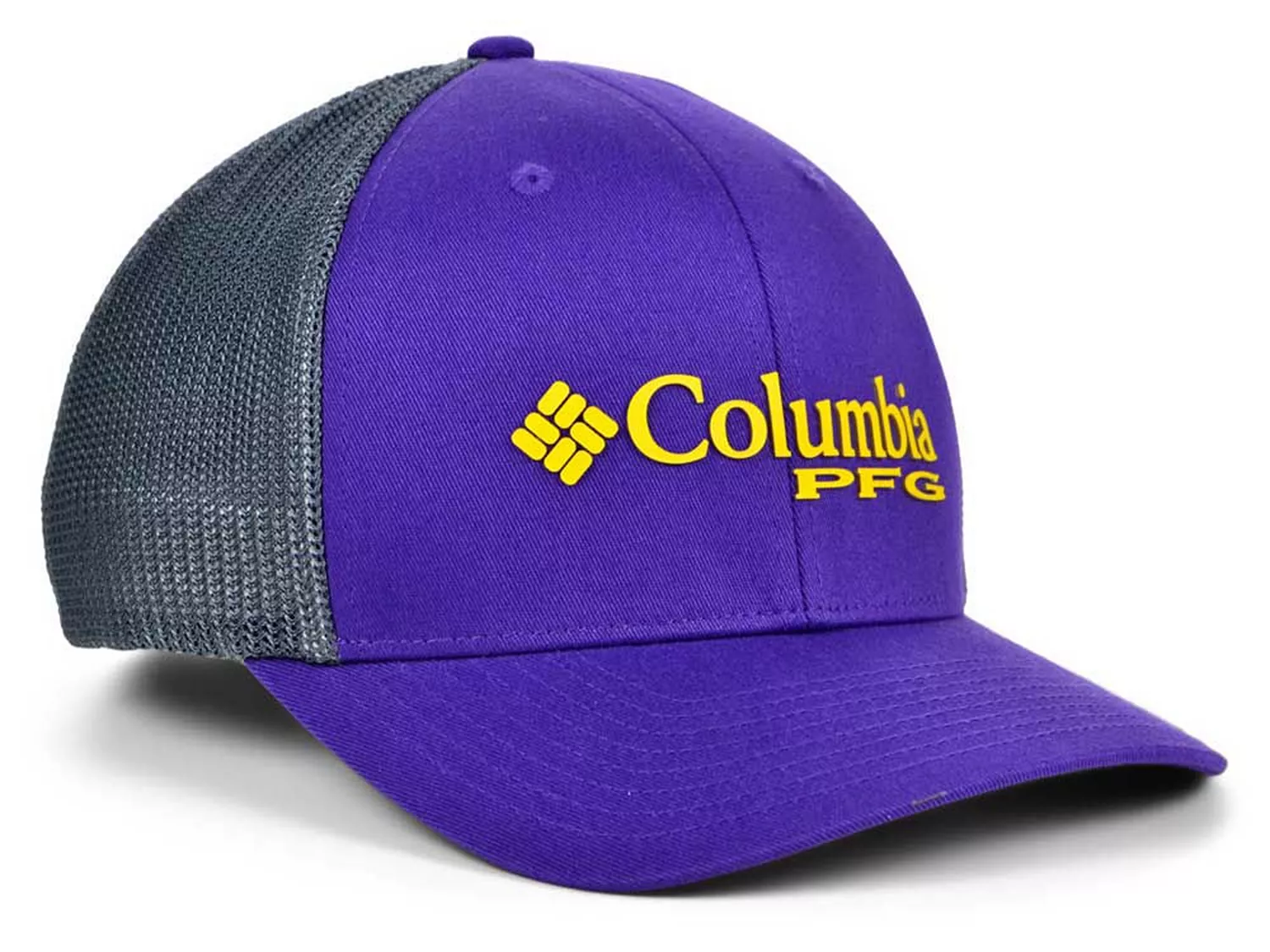 LSU Tigers PFG Trucker Cap - Purple/Charcoal - Adjustable