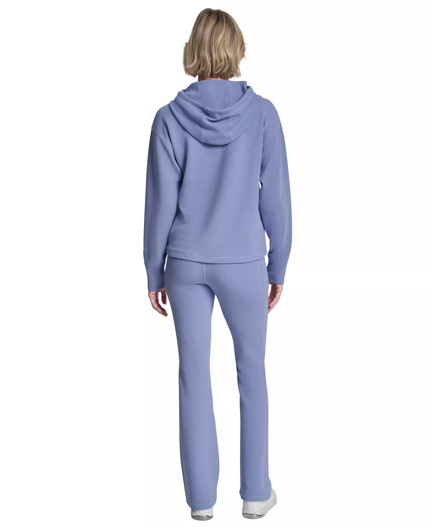 Women's Transcend Thermal V-Inset Hoodie - Bluestone - L