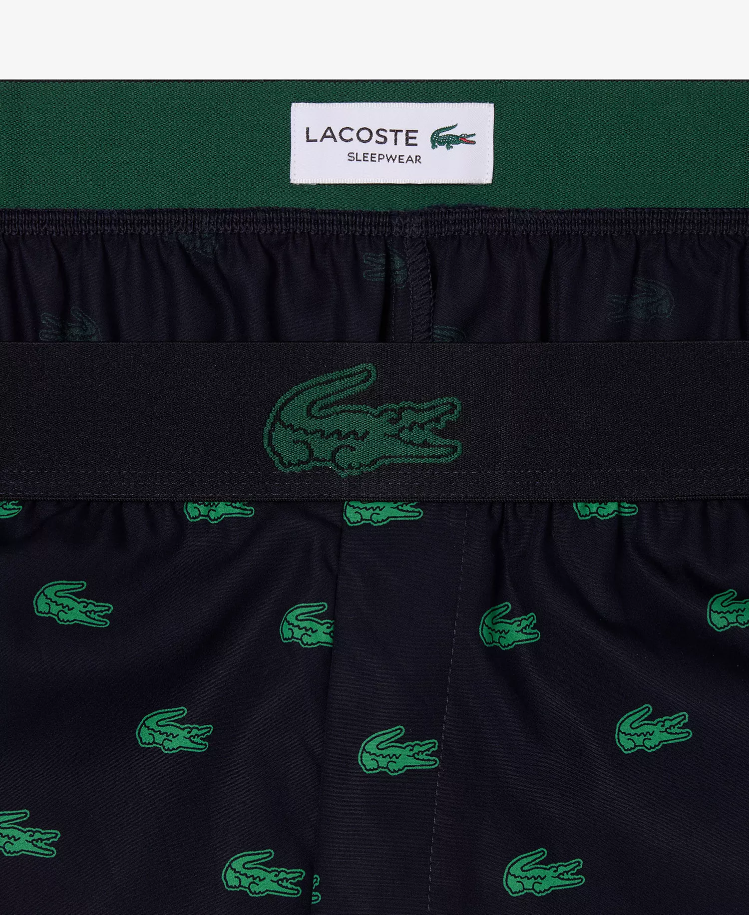 Men's Woven Logo Pajama Pants - Abysm/Green - 2XL