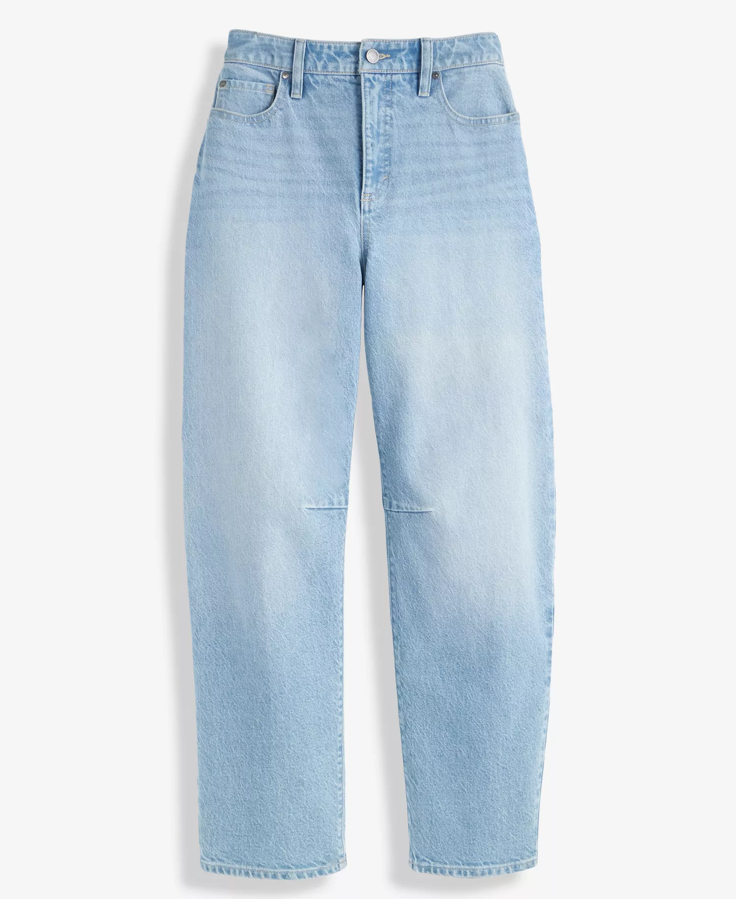 Women's High-Rise Barrel-Leg Jeans, Macy's Exclusive  - Solice Wash - 10