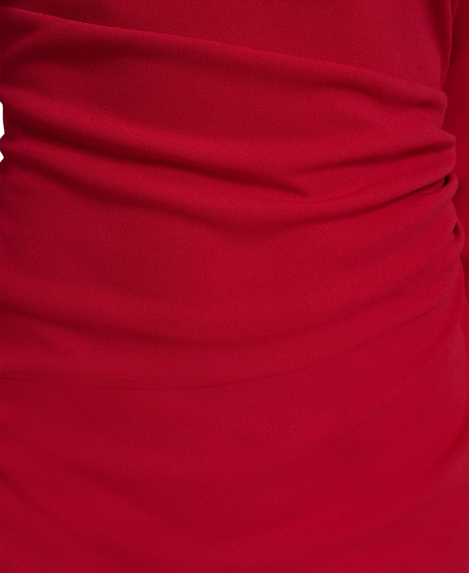 Women's Long Sleeve Midi Dress - Red - 2