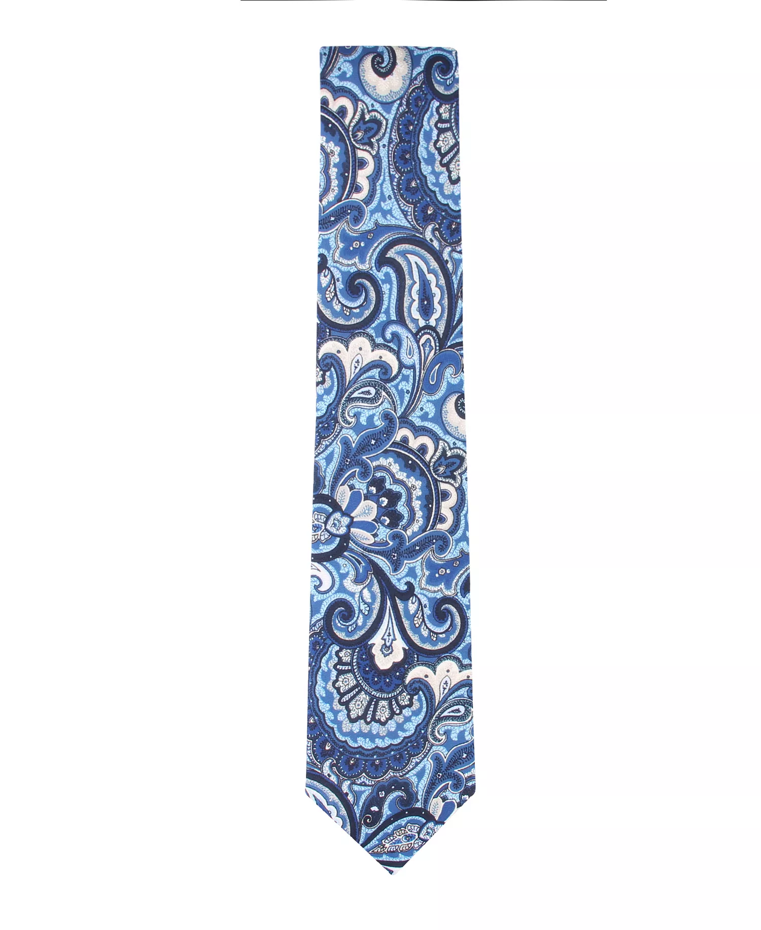 Men's Paisley Print Tie - Navy - ONE SIZE