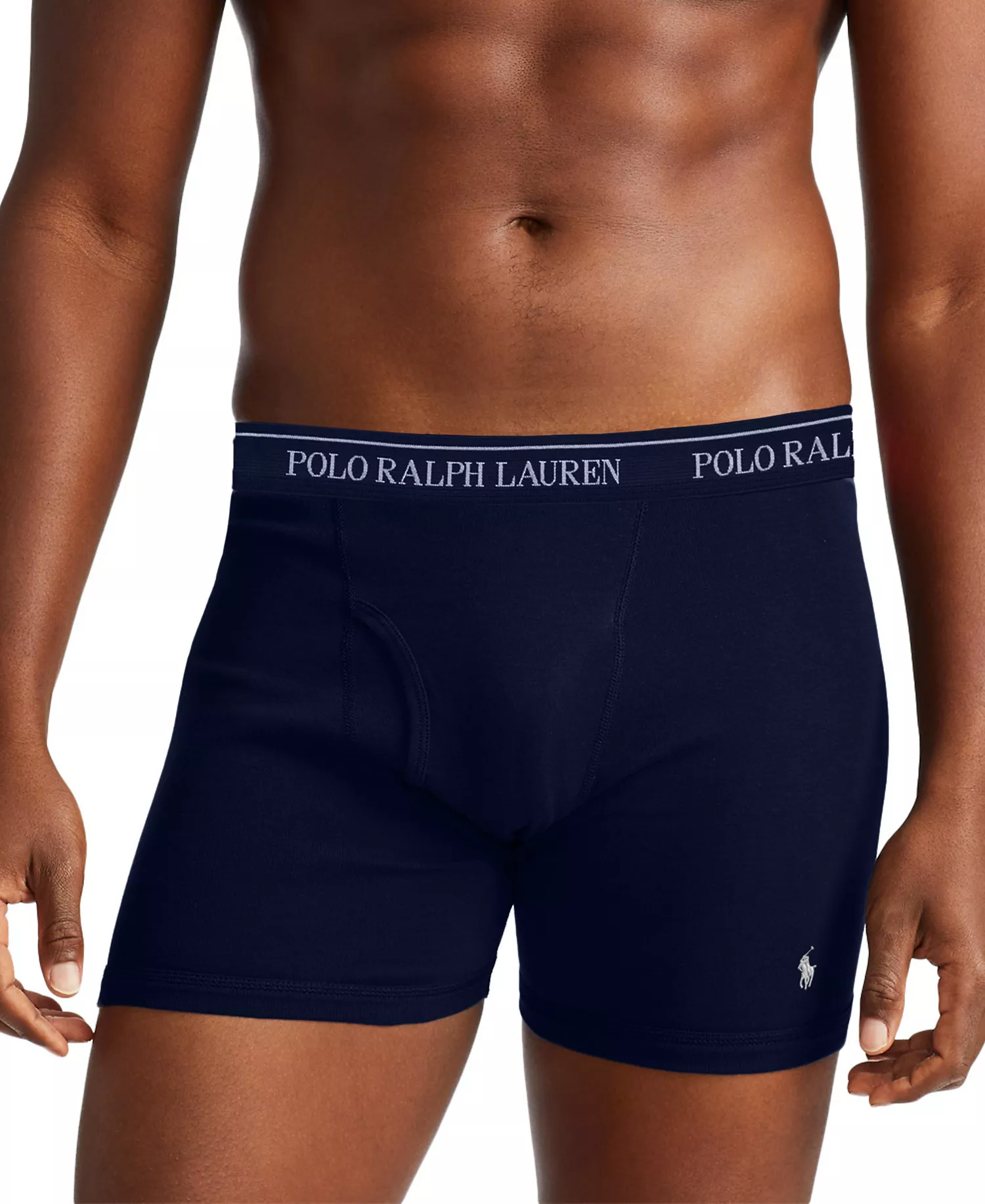 Men's Classic Undershirt 3-Pack & Classic Cotton Boxer Briefs 3-Pack  - Aerial Blue / Rugby Royal / Cruise Navy - L