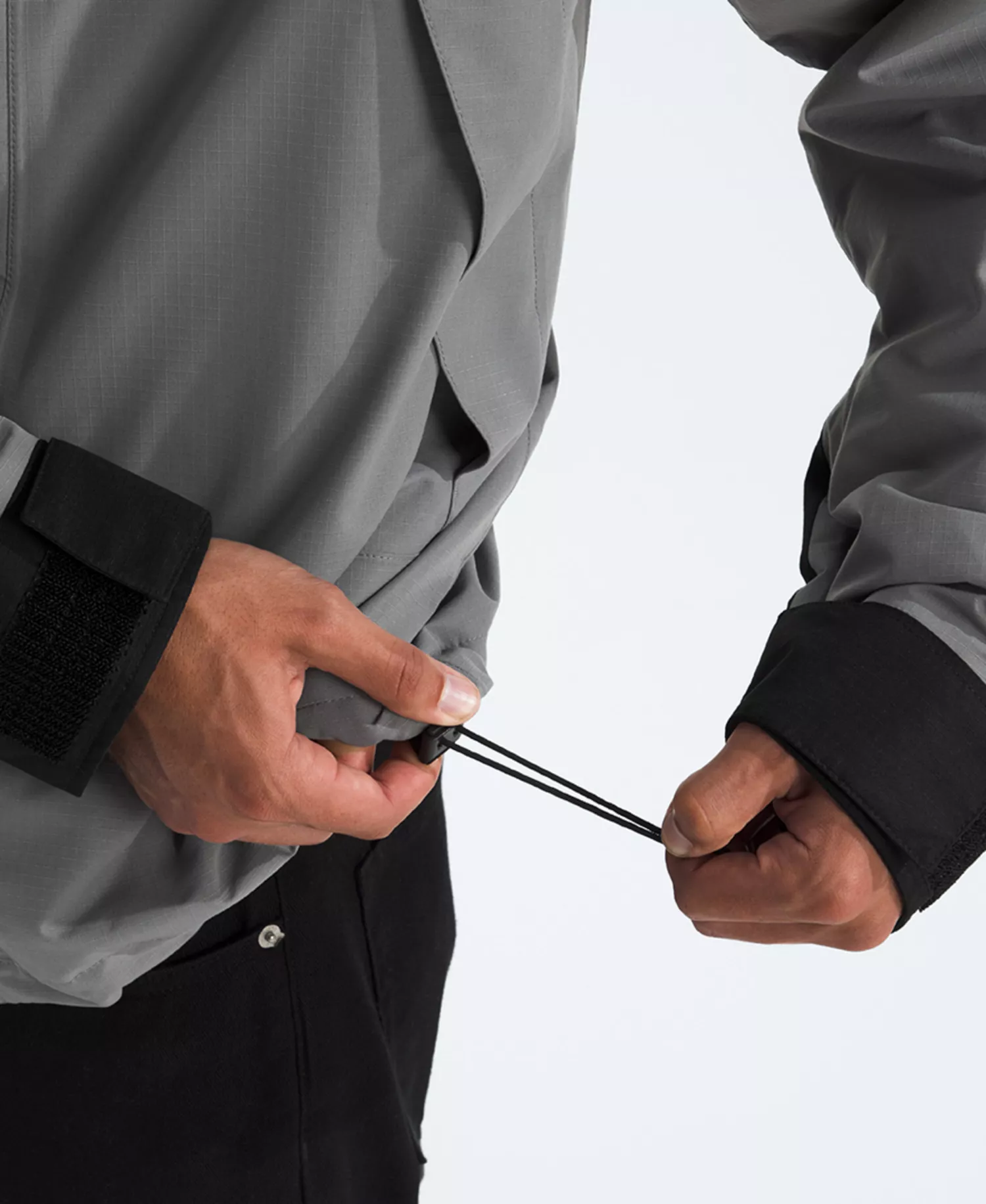 Men's Dryvent Mono Mountain Hooded Jacket - Smoked Pearl/tnf Black - 2XL