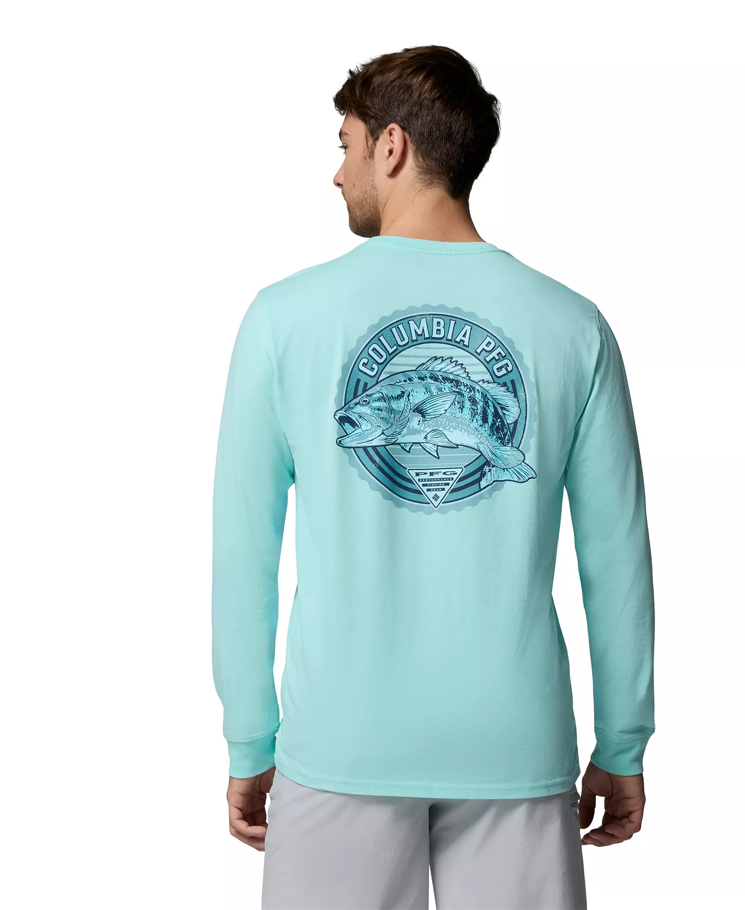 Men's PFG Trawling Graphic Long-Sleeve T-Shirt - Gulf Stream - L