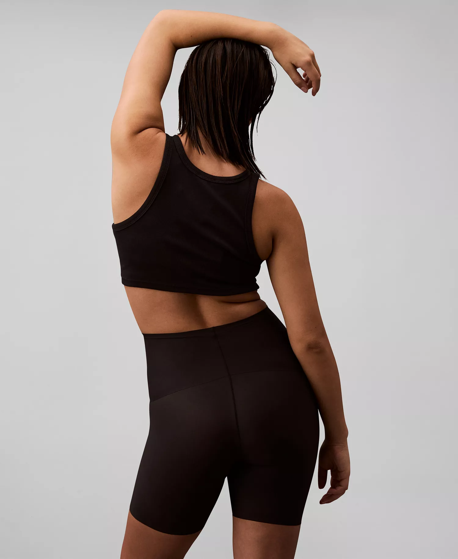 Women's Second Skin Light Smoothing Shorts QF8158 - Black - L