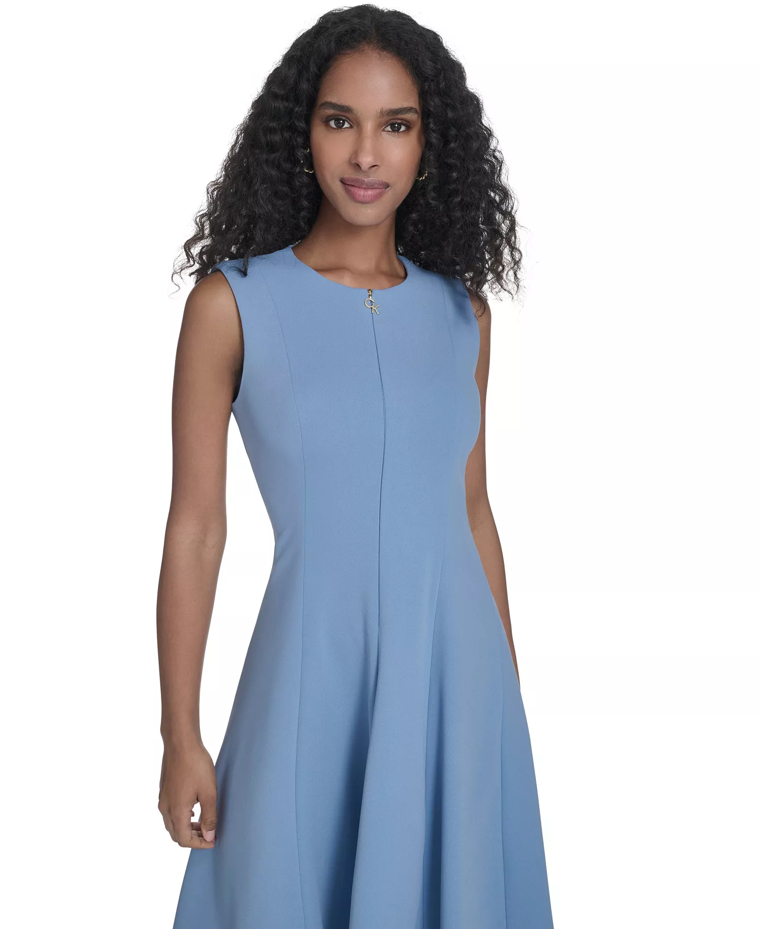 Women's Crepe Fit & Flare Dress - Bayou - 10