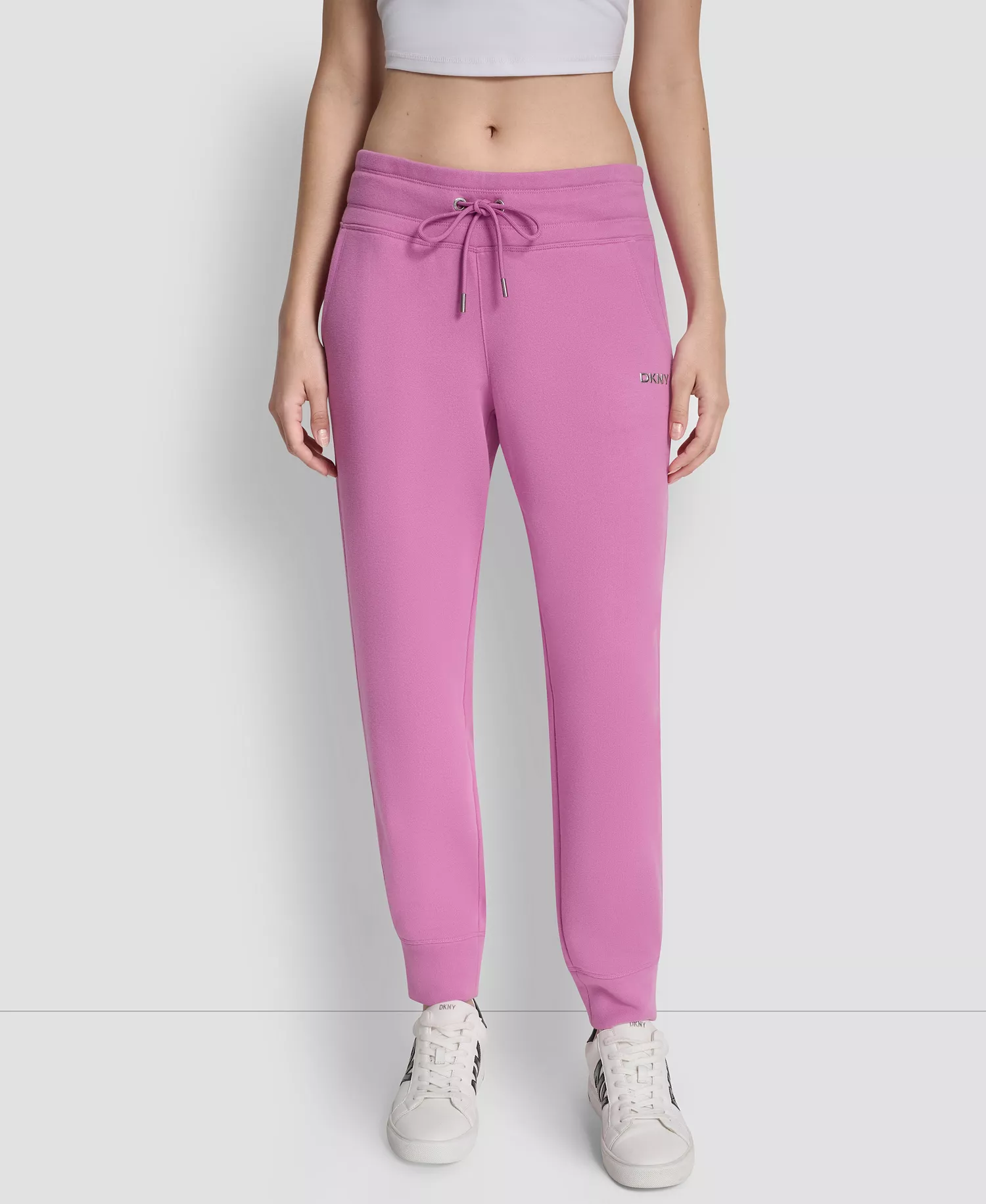 Women's Metallic Bubble Slim Fit Jogger Pants - Crocus - L