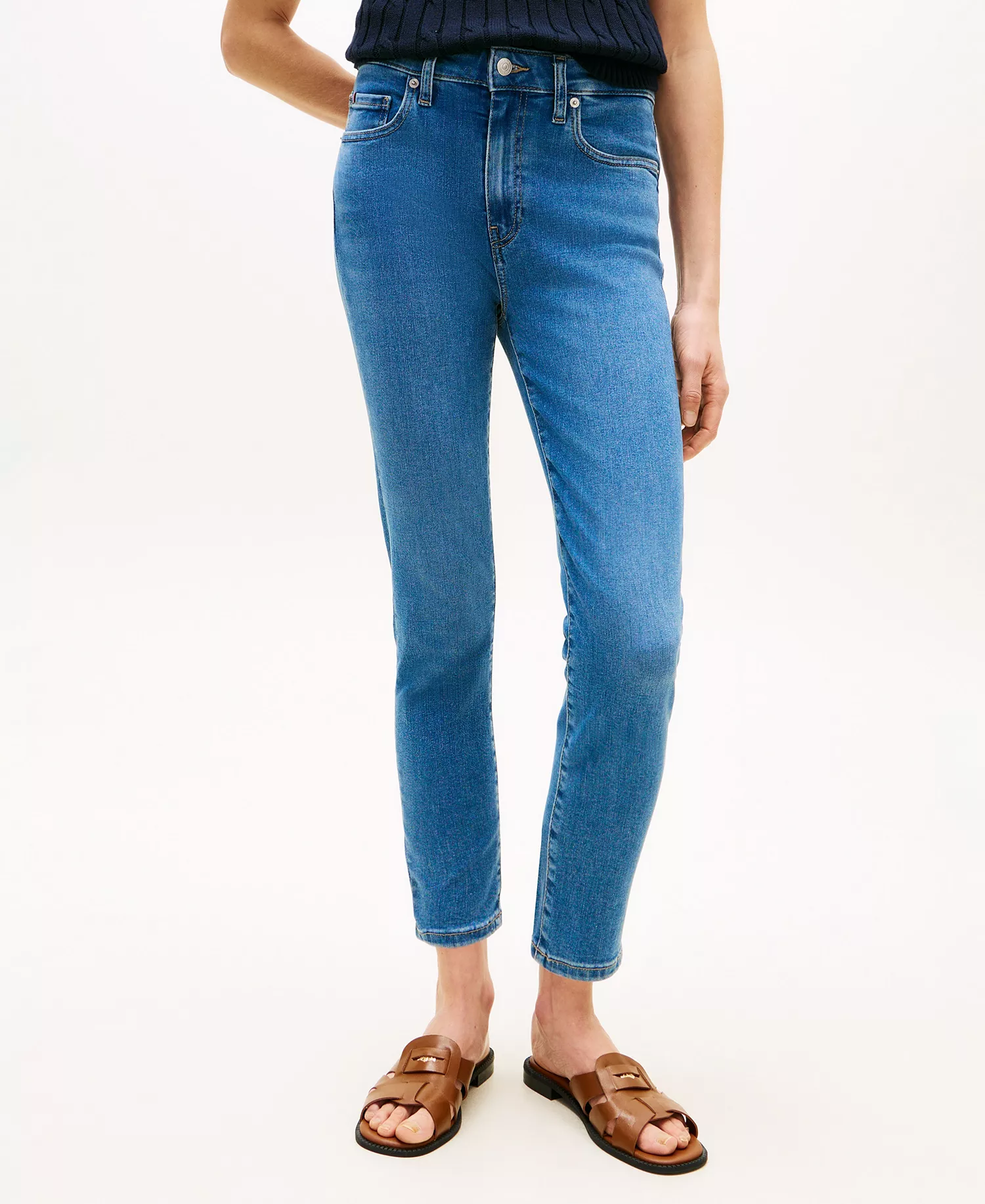 Women's Mid-Rise Skinny Jeans - Nautical Mid Blue - 10