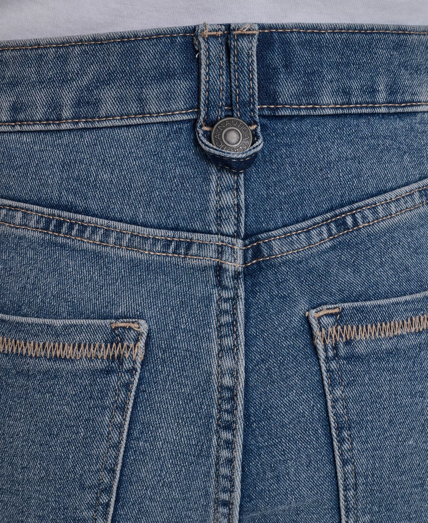 Women's Cuffed Denim Shorts - Vntge Blue - 10