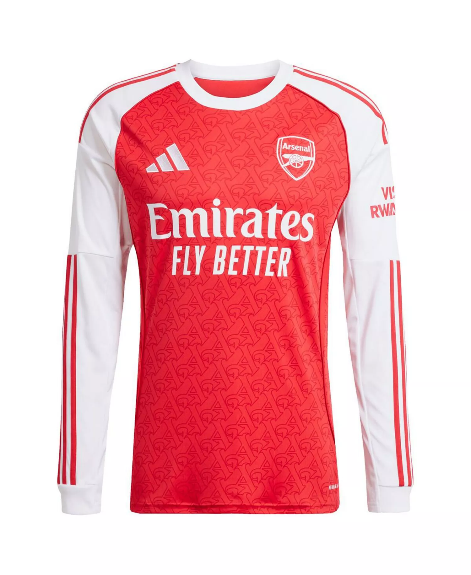 Men's William Saliba Red Arsenal 2025/26 Home Replica Long Sleeve Player Jersey - Red - 2XL