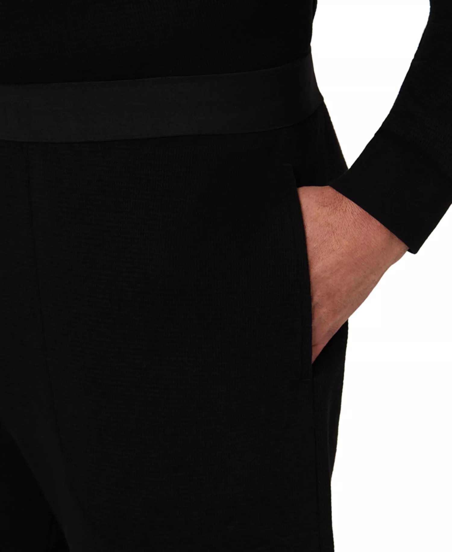 Men's Thermal Pajama Shorts - Black - 2XL