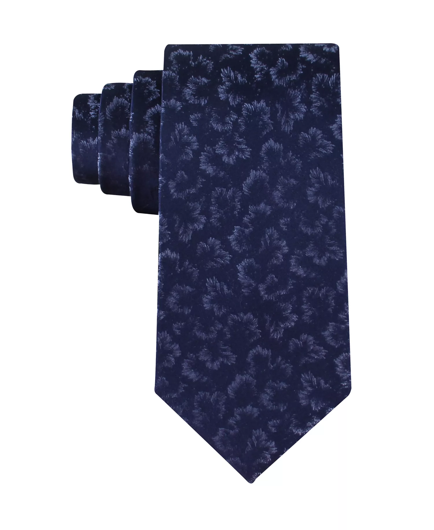 Men's Silk London Floral Tie - Navy - ONE SIZE