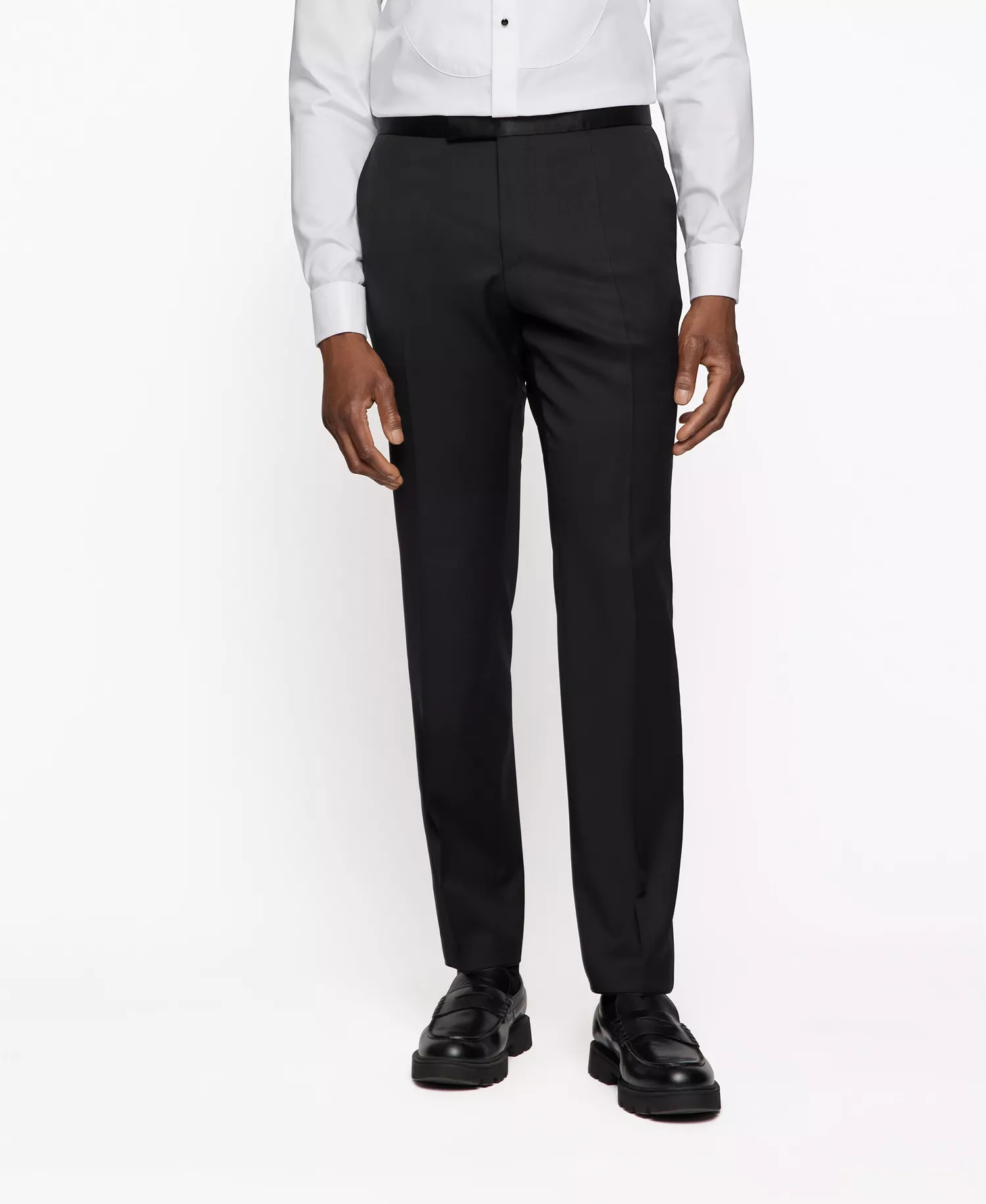 BOSS Men's Tuxedo Trousers - Black - 32R