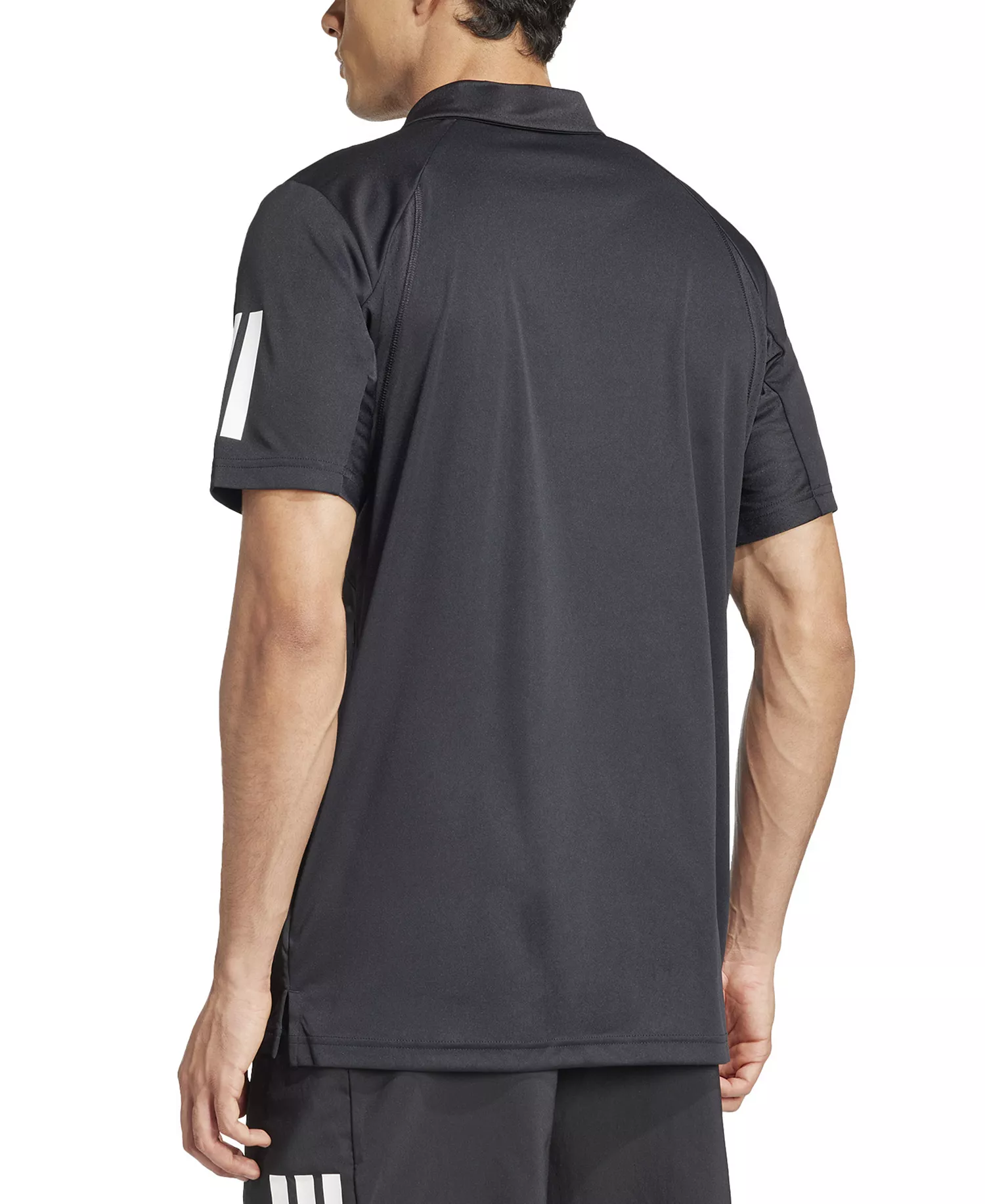 Men's Club Tennis Climacool 3-Stripes Polo Shirt - Black - 2XL