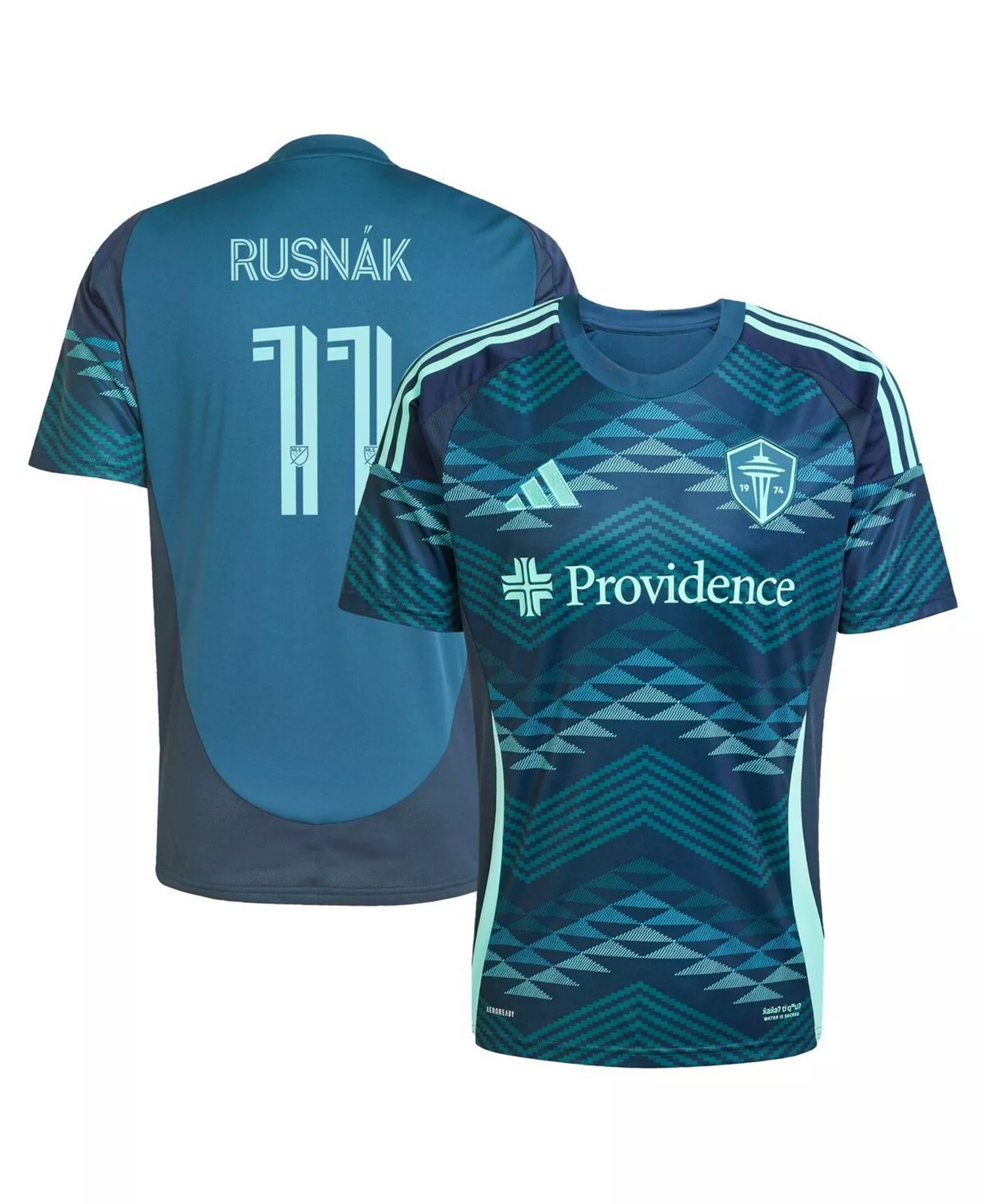 Men's Albert Rusnak Blue Seattle Sounders FC 2025 The Salish Sea Kit Replica Player Jersey - Blue - 2XL