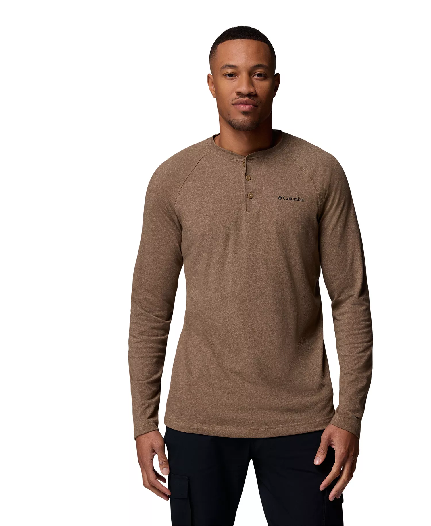 Men's Thistletown Hills Raglan Henley T-Shirt - Delta heather - L