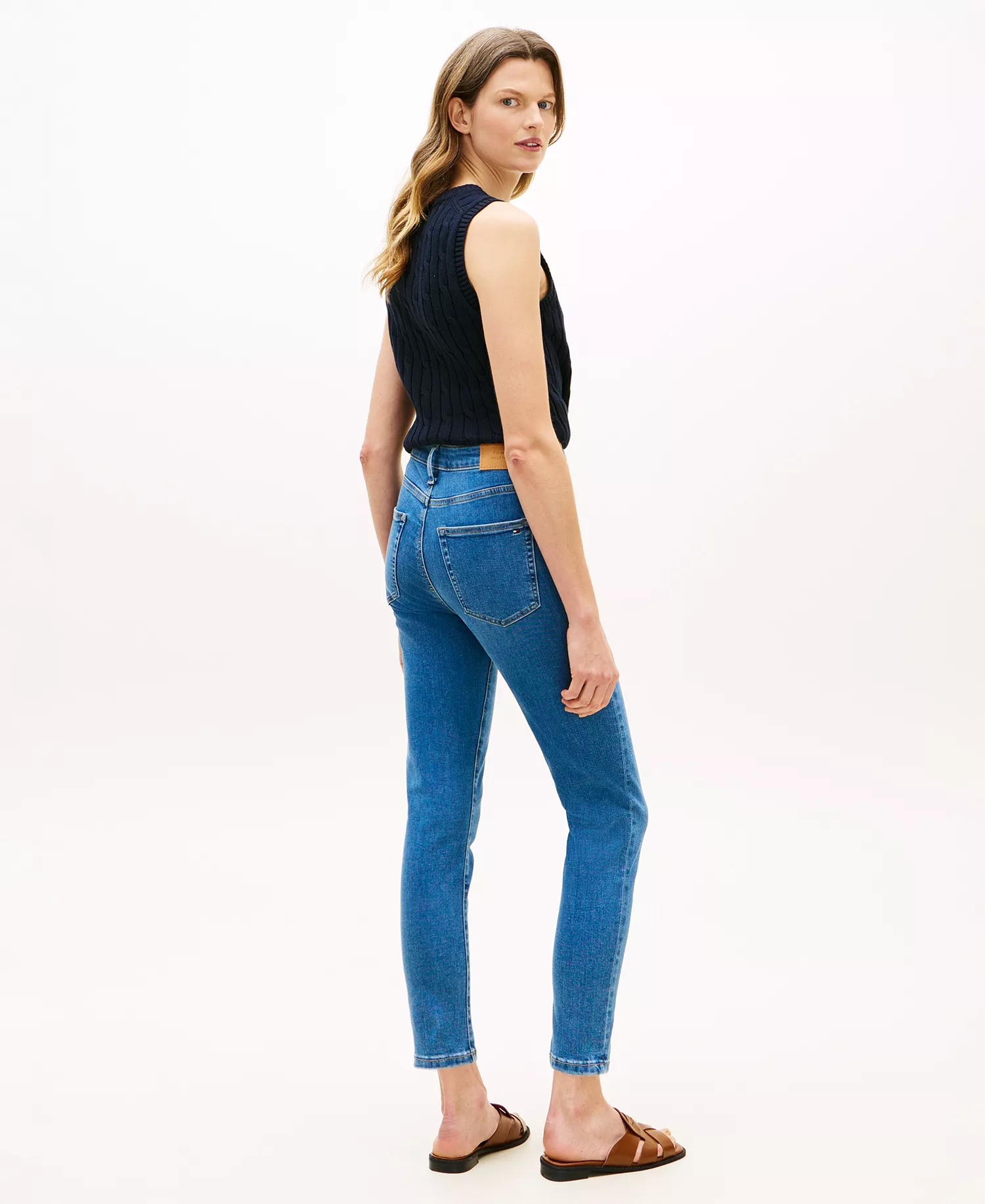 Women's Mid-Rise Skinny Jeans - Nautical Mid Blue - 10