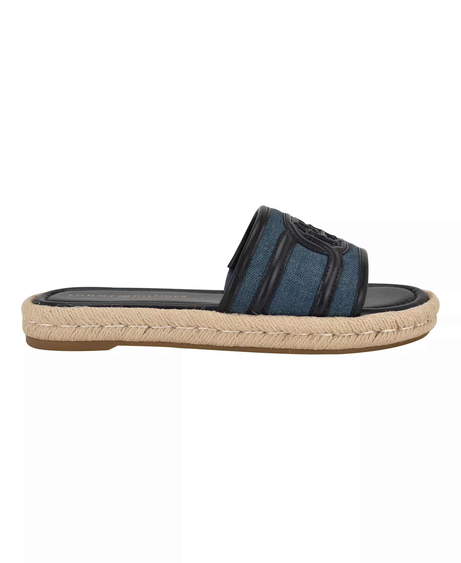Women's Hadjea Espadrille Slip-On Flat Sandals - Black/Denim - 5.5M